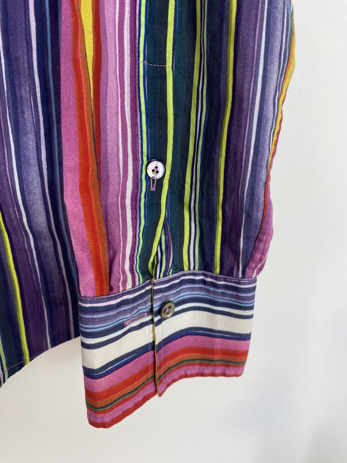 Designer × Van Van Laack Embroidered Logo Striped Abstract Shirt y2k luxury Size M / US 6-8 / IT 42-44 - 2 Thumbnail