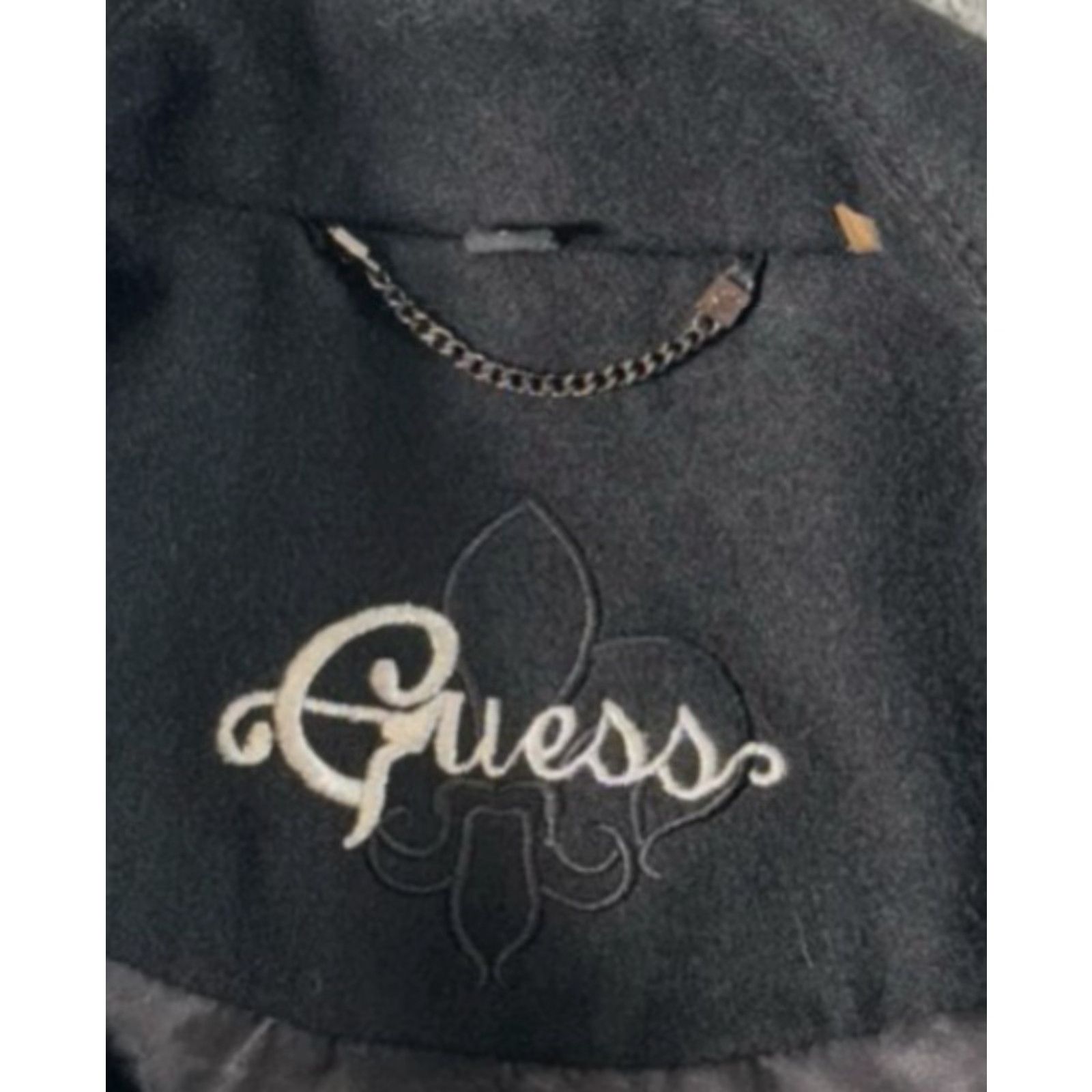 Guess Guess Coat Women's Large Black Wool Blend Toggle Duffle Mid Length Lined Winter Coat Size L / US 10 / IT 46 - 7 Thumbnail