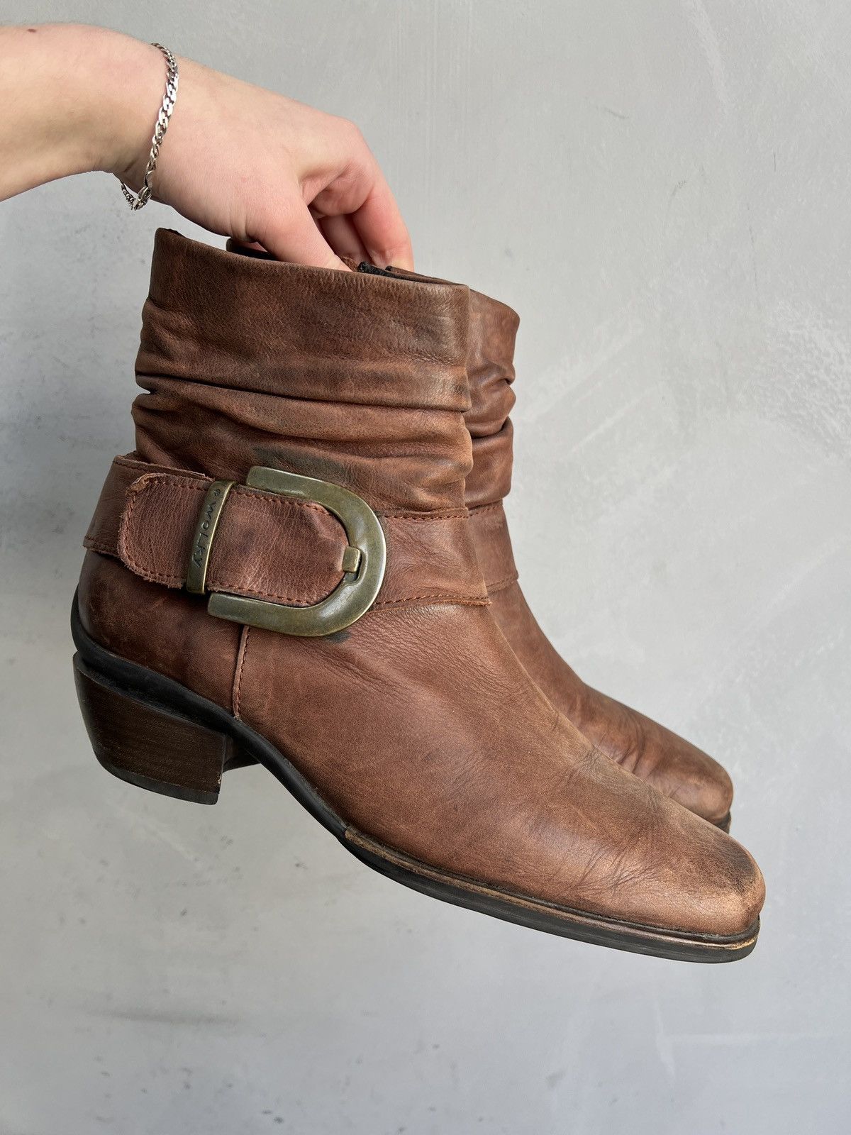 Western Rise Guidi style leather platform boots western style y2k Size US 9 / EU 42 - 1 Thumbnail