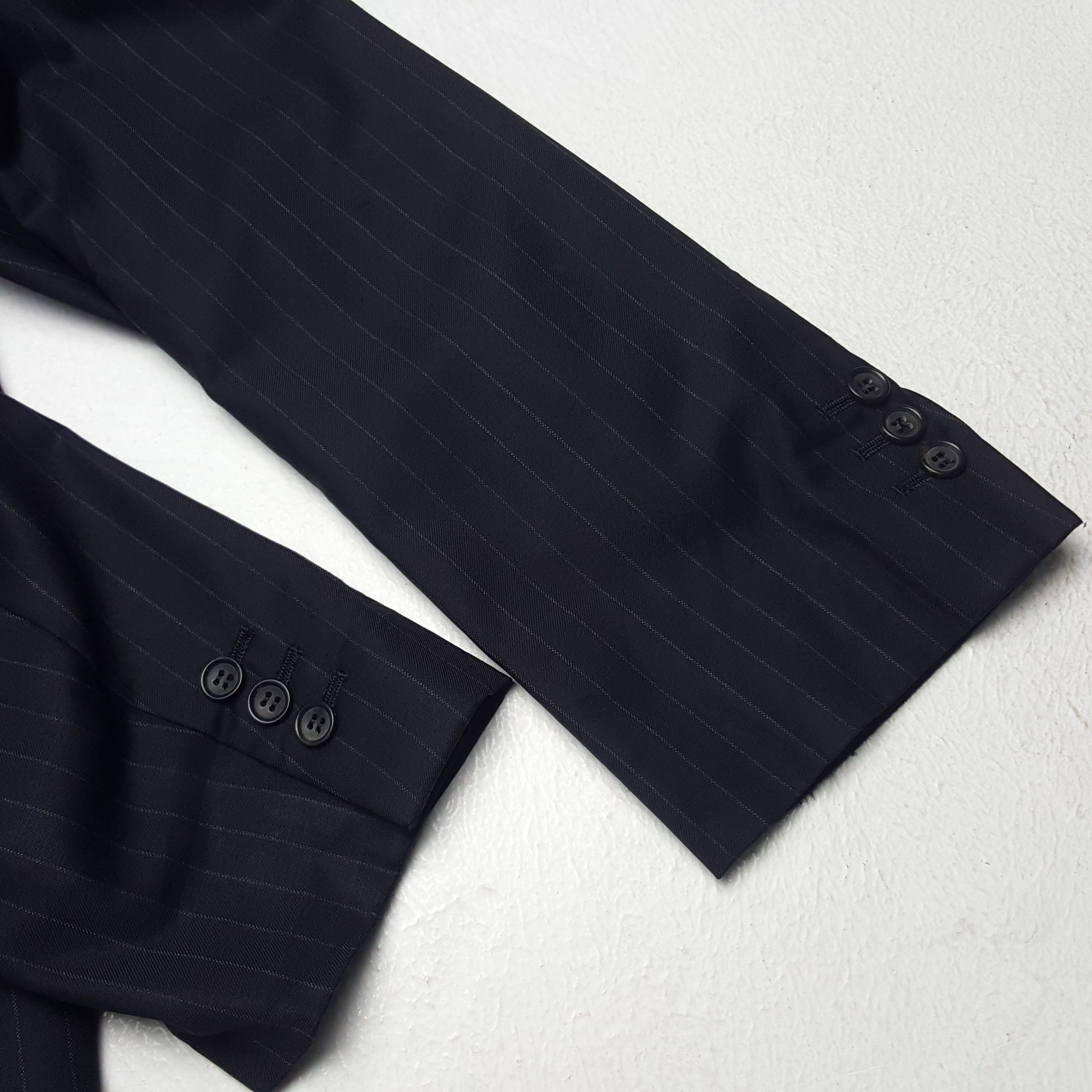 Japanese Brand × Loro Piana × Vintage Vintage Papas Loro Piana Striped Blazer Coat Jacket Size 46S - 8 Thumbnail