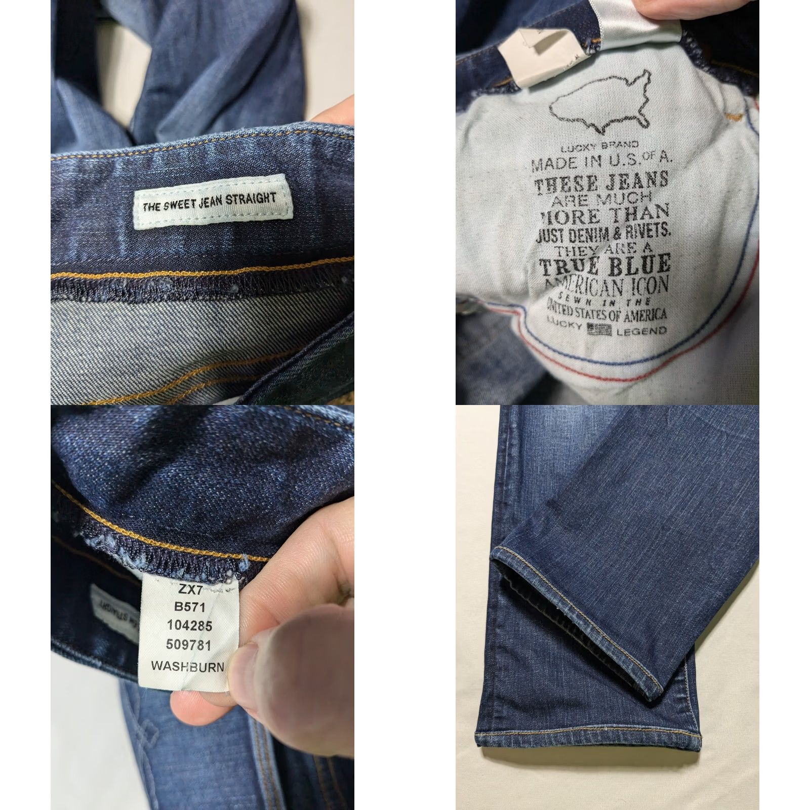 Lucky Brand Lucky Brand X White Oak Cone Denim Women 4 Sweet Jean Straight Denim Blue Jeans USA Women 4 Straight Denim Blue Jeans Mens Womens Girls Boy Size 27" / US 4 / IT 40 - 9 Thumbnail