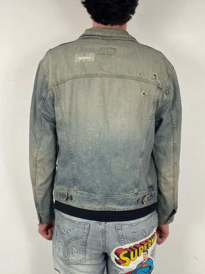Dolce & Gabbana SS2004 Dolce & Gabbana Light Blue Distressed Denim Jacket Size US M / EU 48-50 / 2 - 3 Thumbnail