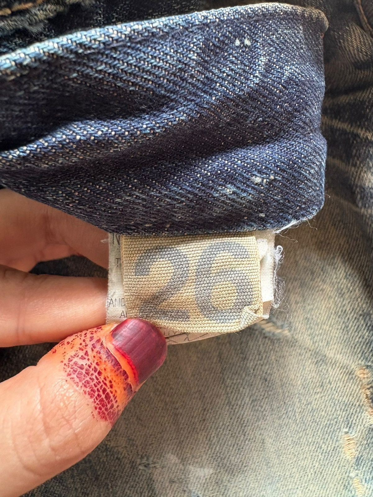 Japanese Brand Vintage Lolita Embellished Mud Wash Distressed Jeans Size US 30 / EU 46 - 10 Thumbnail