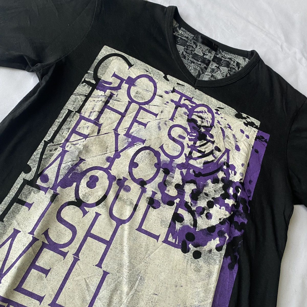 Beauty Beast × If Six Was Nine × Le Grande Bleu (L.G.B.) Japanese Poem Splatter Grunge Style Size US M / EU 48-50 / 2 - 6 Thumbnail
