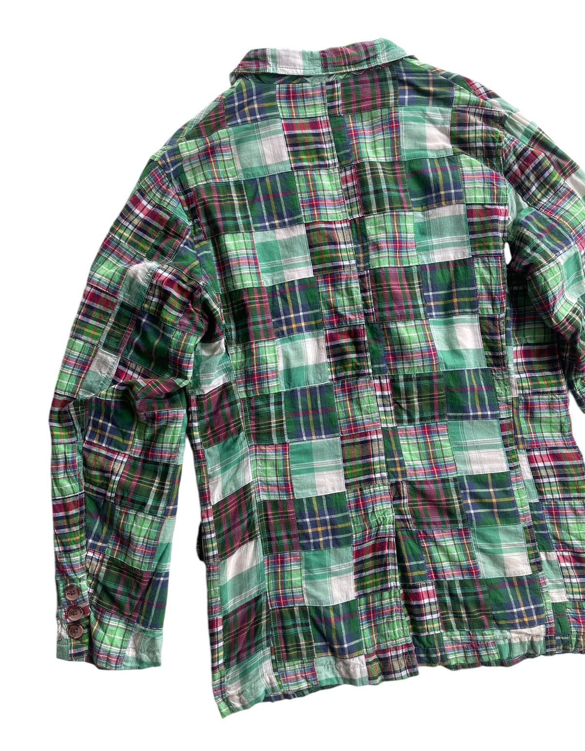 Japanese Brand Multicolor Green Tartan Patchwork Jacket coat Size US M / EU 48-50 / 2 - 8 Thumbnail
