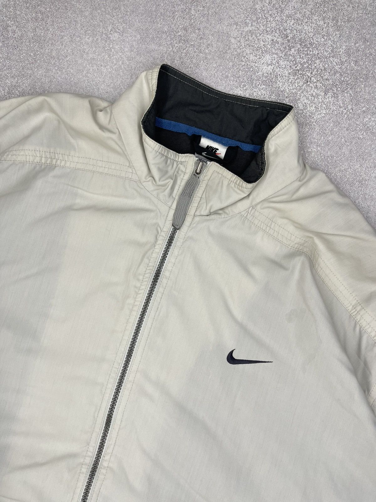 Nike Vintage Nike Jacket Beige Drill Big Logo y2K ACG TN Size US XL / EU 56 / 4 - 4 Thumbnail