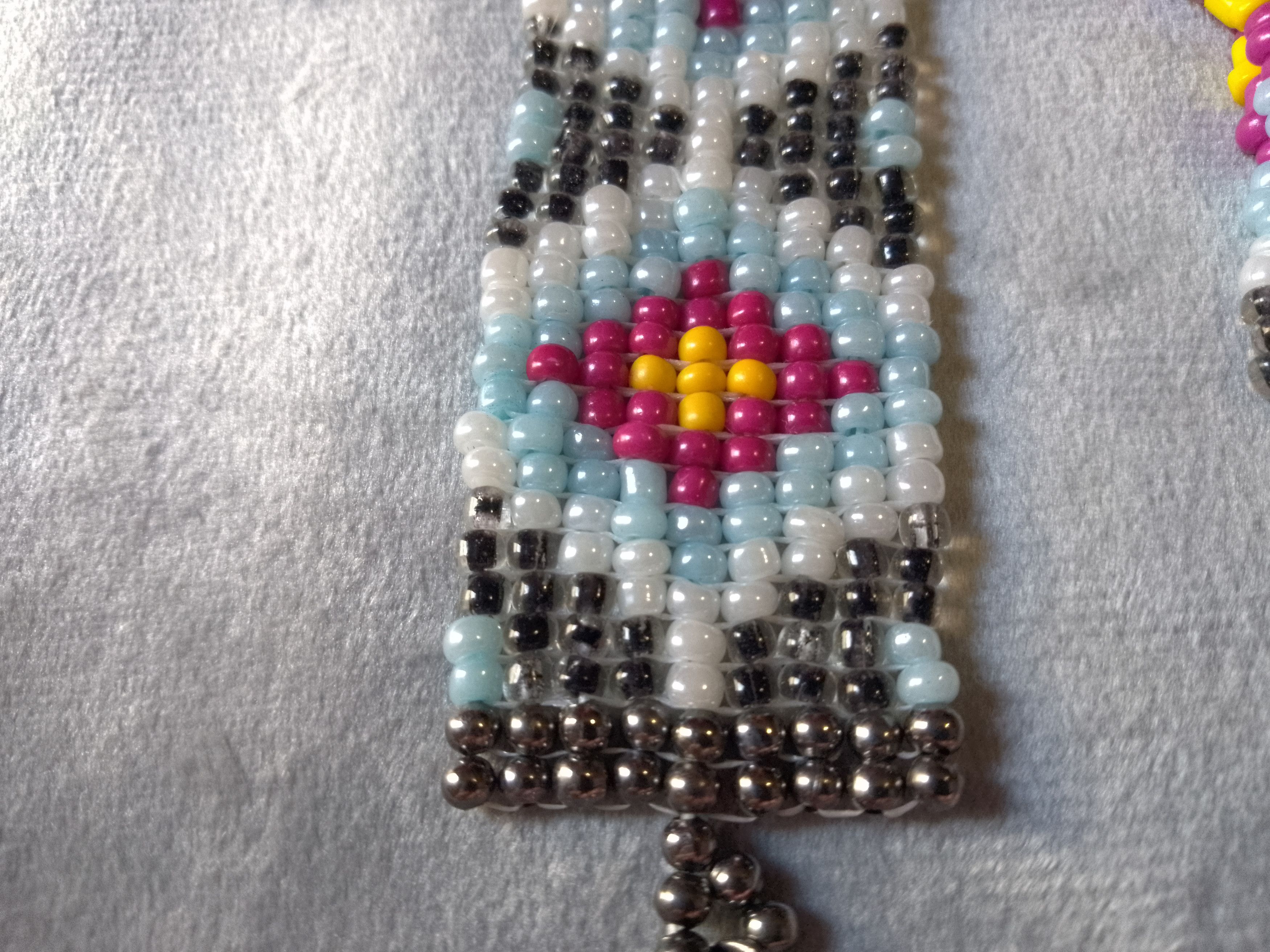 Handmade Bracelet. Ethnic Native American Pattern Earrings Size ONE SIZE - 5 Thumbnail