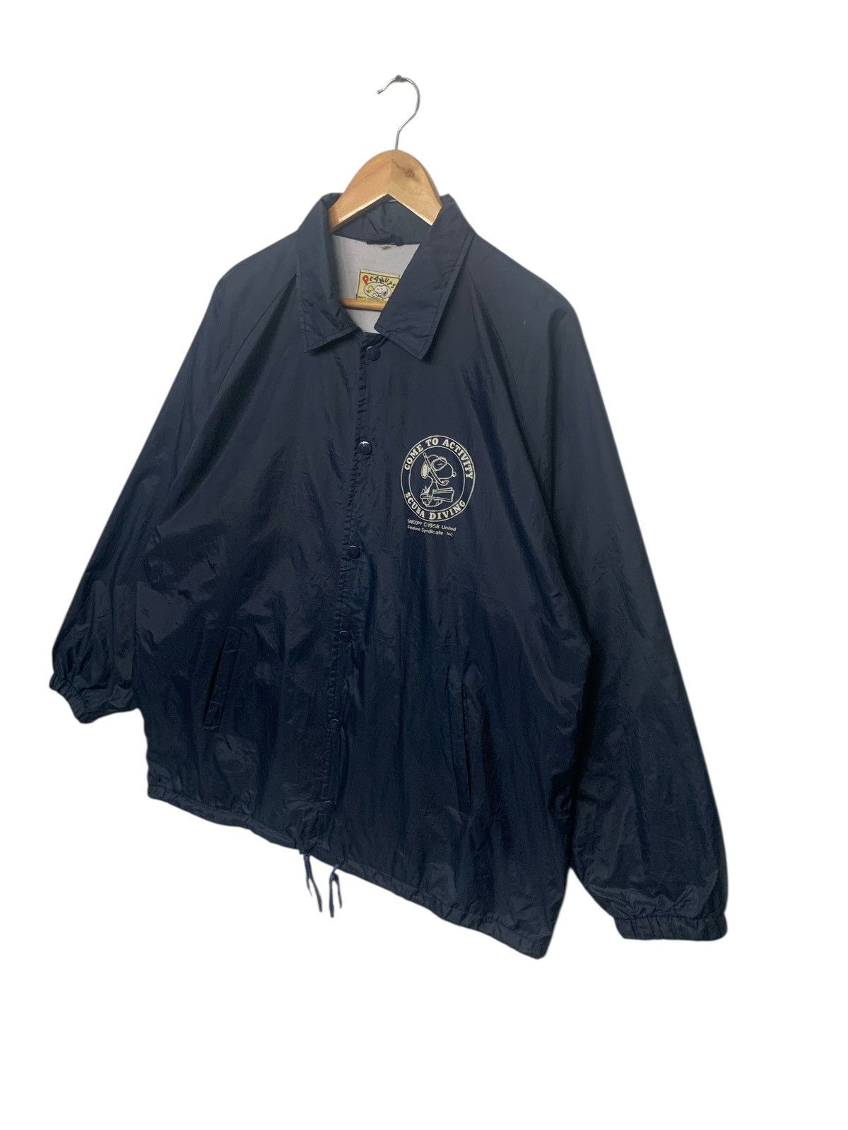 Peanuts × Vintage Vintage Peanut Snoopy Marine Project Windbreaker Button Ups Size US L / EU 52-54 / 3 - 3 Thumbnail