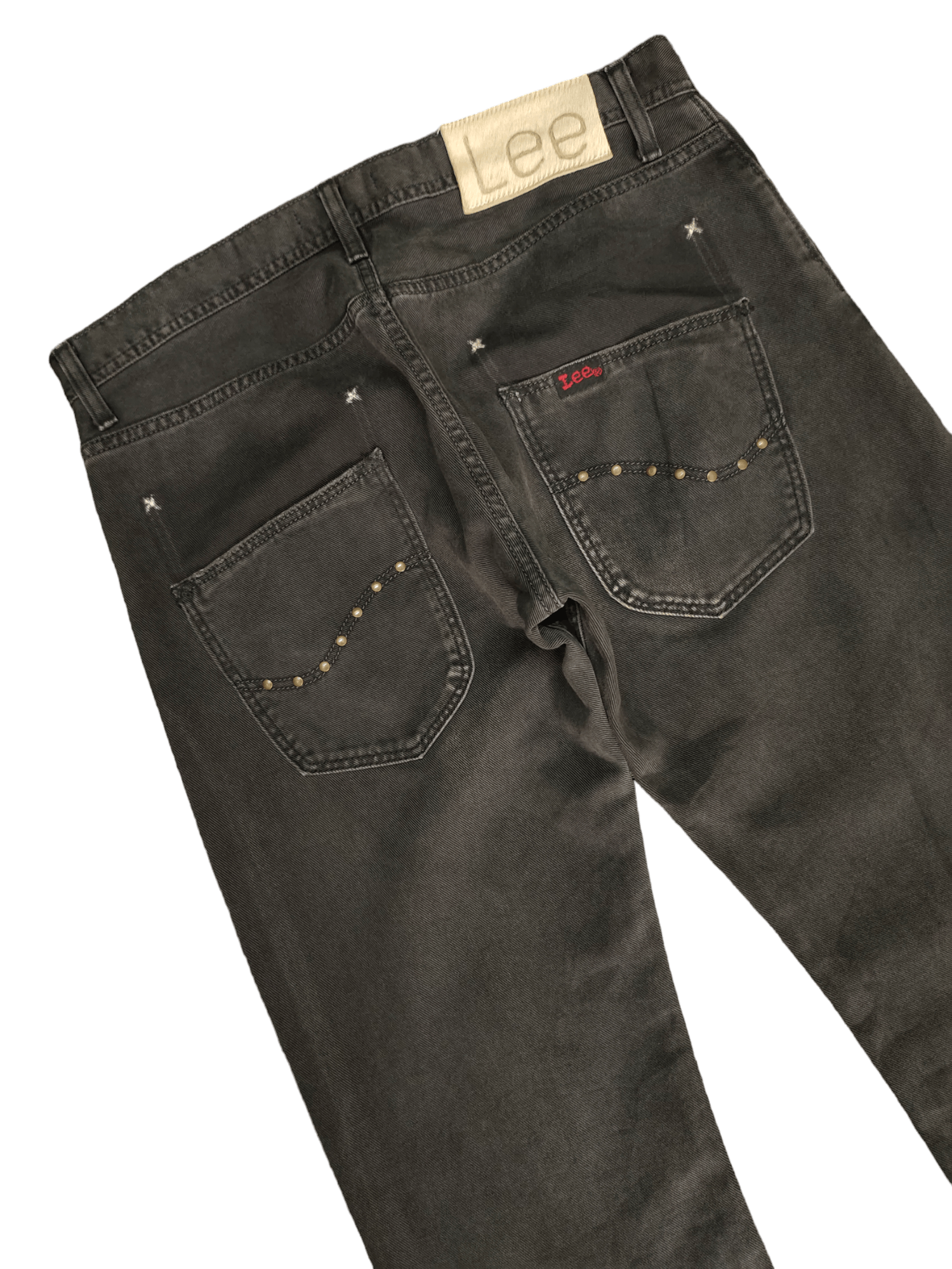 If Six Was Nine × Le Grande Bleu (L.G.B.) × Lee Flare Jeans Lee X Mens Melrose Distress Faded Boot Cut Y2k Size US 33 - 15 Thumbnail