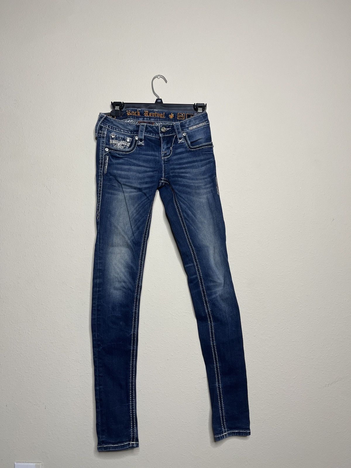 Rock Revival Skinny Jeans Moto Camille NWT Size sold 24