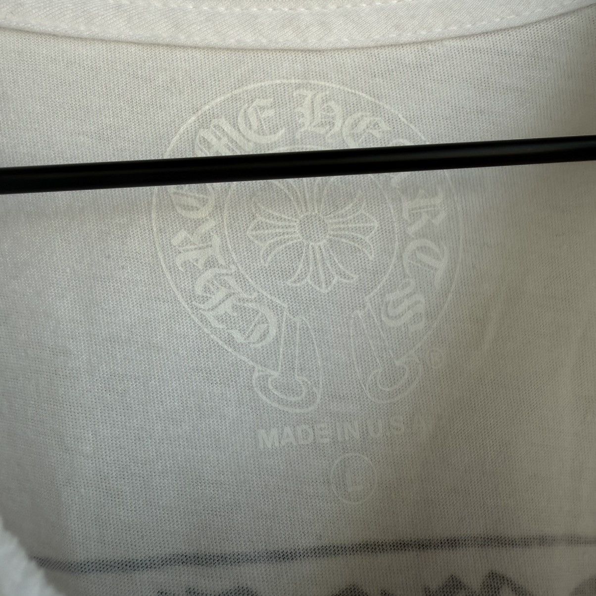 Chrome Hearts Chrome Hearts Scroll Logo Tee Size US L / EU 52-54 / 3 - 4 Thumbnail