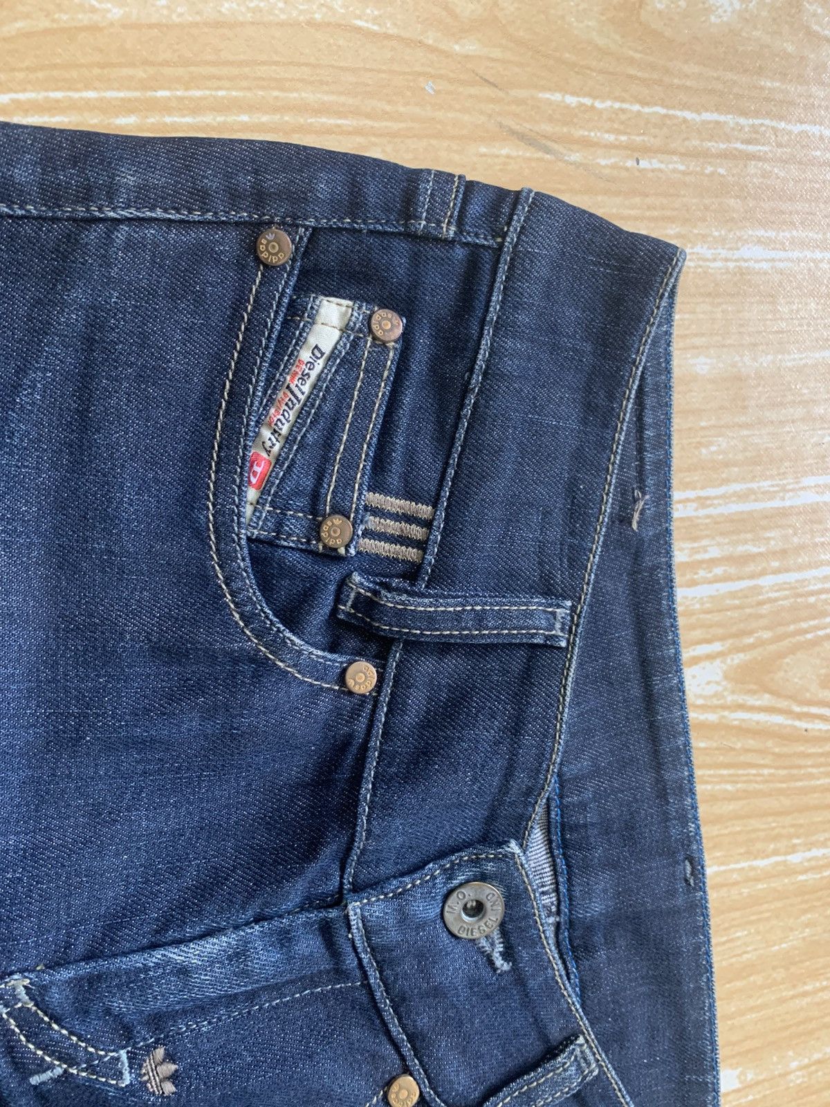 Adidas × Diesel Rare Diesel x Adidas ADI-LOUVELY Stretch Flare Jeans Pants Size US 27 - 12 Thumbnail