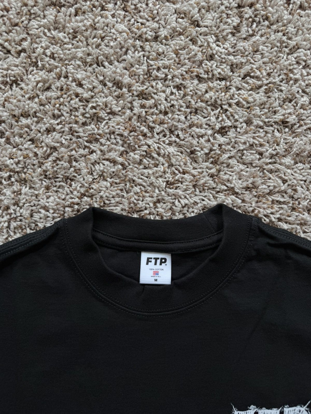 Fuck The Population FTP Grave Logo Tee Black Size US M / EU 48-50 / 2 - 3 Thumbnail