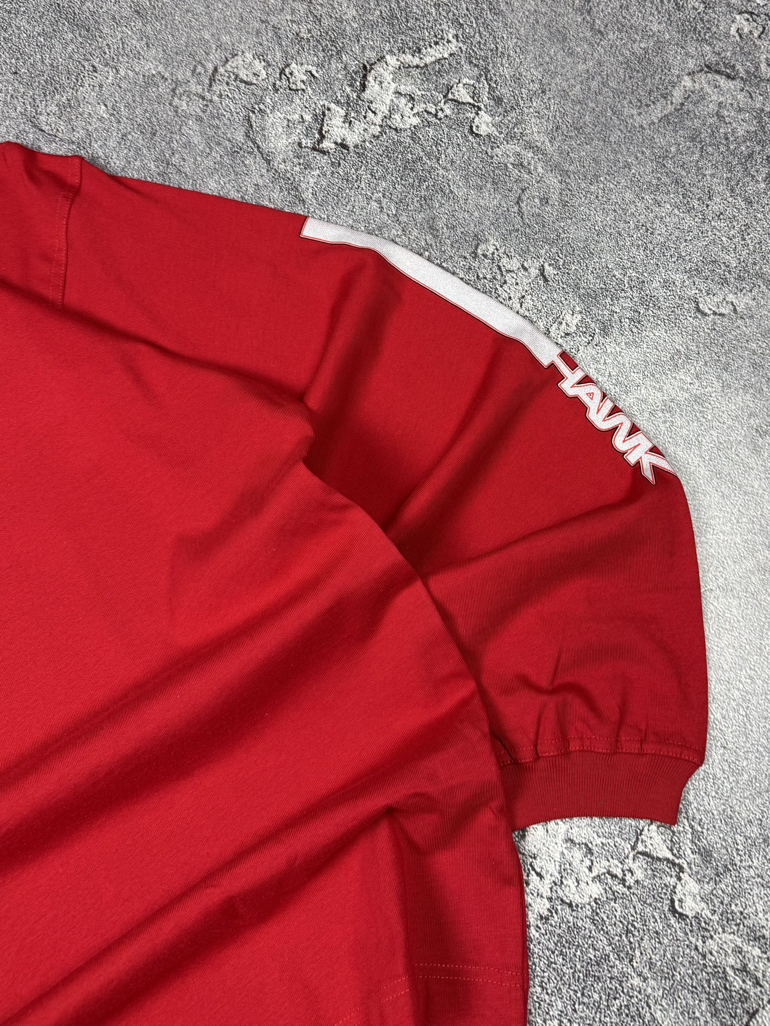 Tony Hawk Y2K Tony Hawk 2000s Red Silver Logo Longsleeve Skater Size US M / EU 48-50 / 2 - 3 Thumbnail