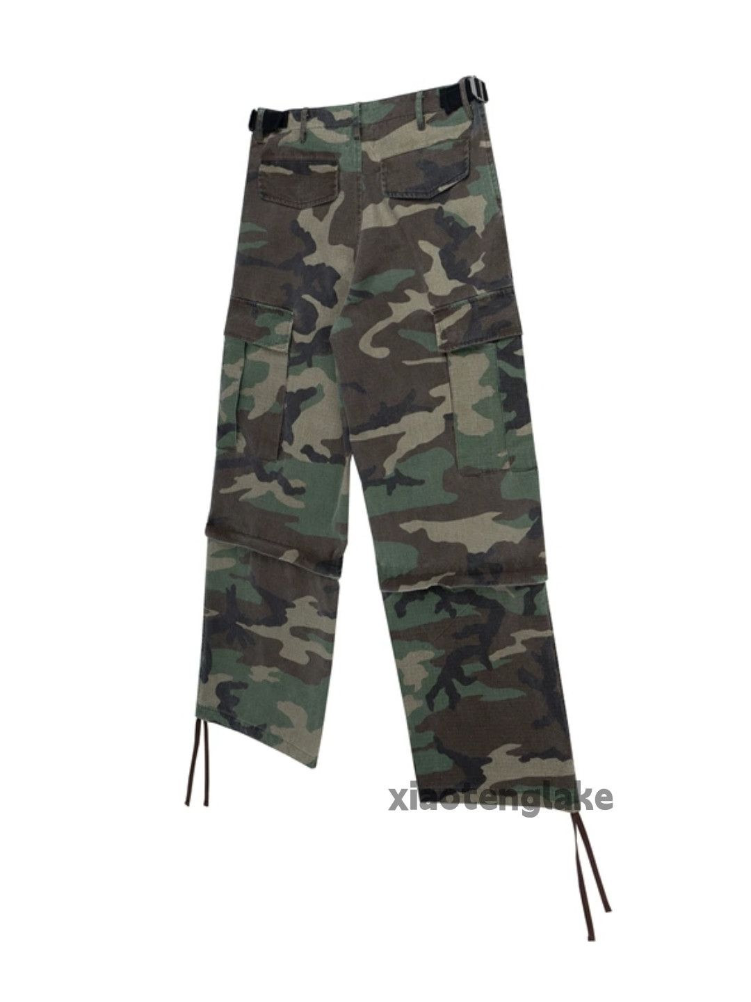 Designer × Japanese Brand × Vintage Washed faded loose baggy hiphop cargo camo pants Size US 34 / EU 50 - 9 Thumbnail