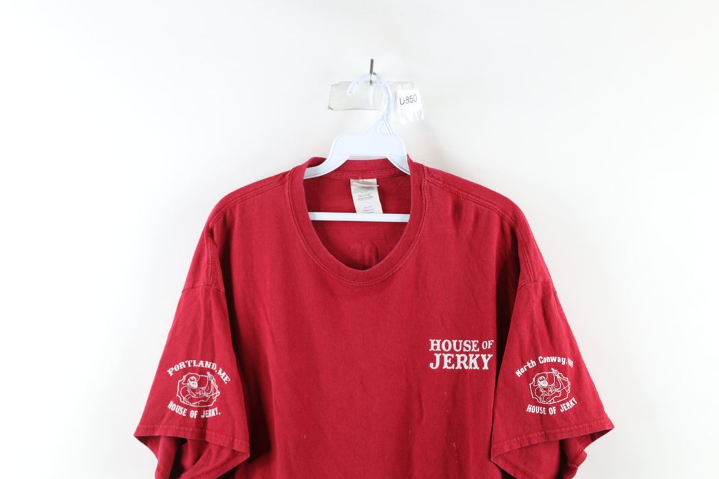 Vintage Vintage Streetwear Spell Out House of Jerky Meat T-Shirt