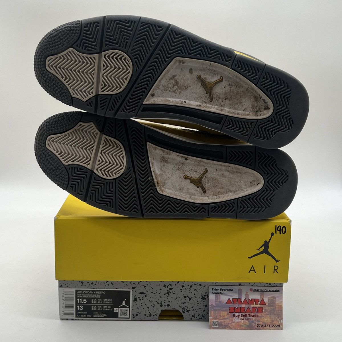 Jordan Brand Air Jordan 4 lightning Size US 11.5 / EU 44-45 - 8 Thumbnail
