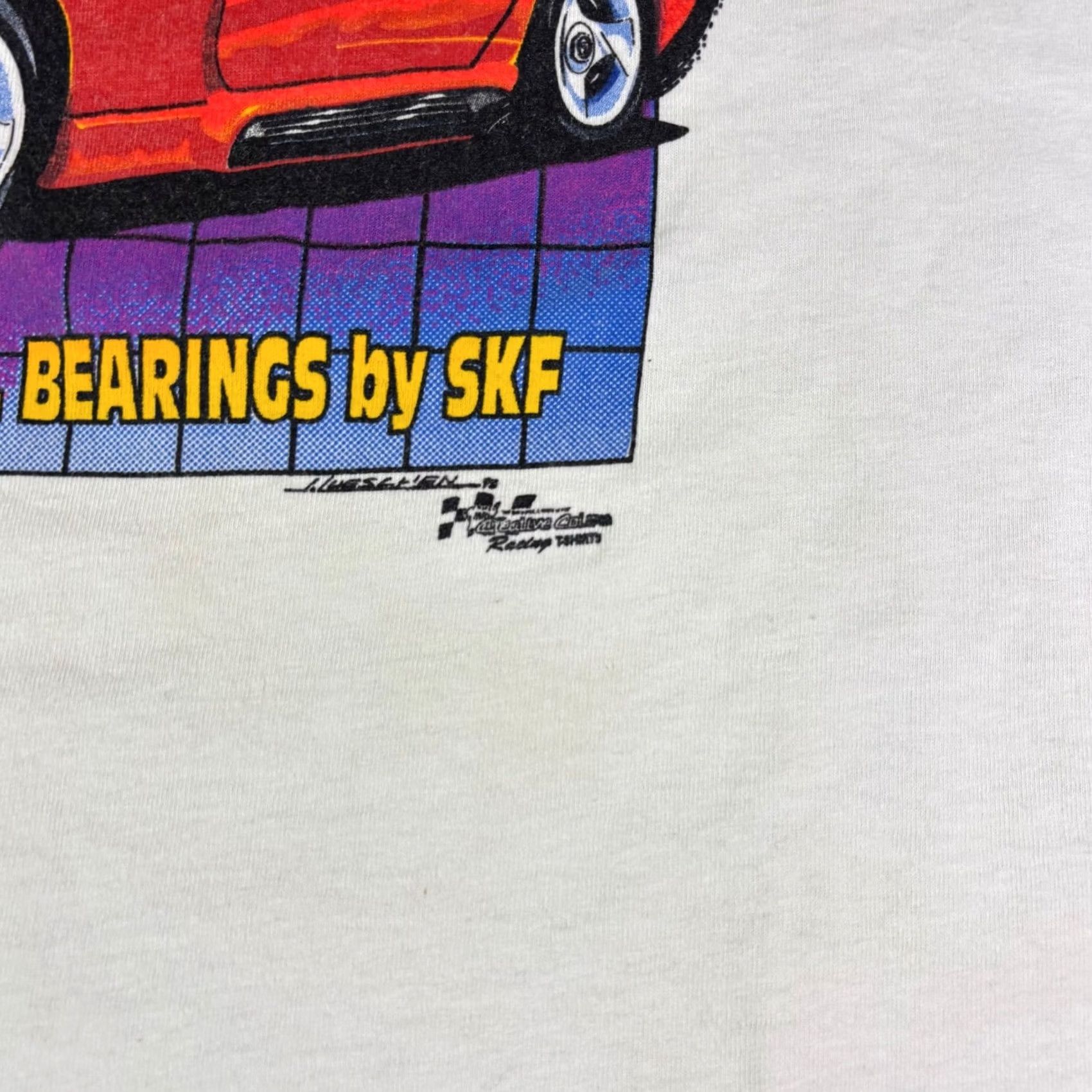 Fruit Of The Loom VINTAGE SKF Bearings Team Viper Dodge T Shirt Mens XXL White Graphic Tee 90s Size US XXL / EU 58 / 5 - 7 Thumbnail