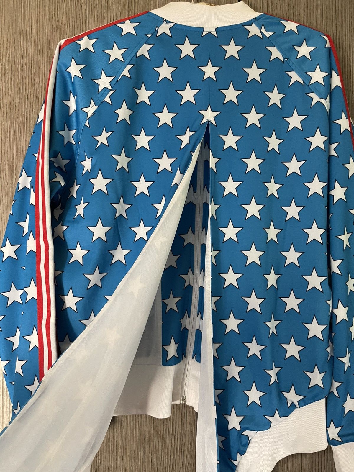 Adidas × Jeremy Scott ARCHIVE Adidas x Jeremy Scott Stars & Stripes Tail Jacket Size US M / EU 48-50 / 2 - 3 Thumbnail