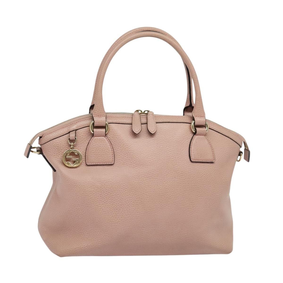 Gucci GUCCI Hand Bag Leather Outlet Pink Gold Size ONE SIZE - 1 Thumbnail