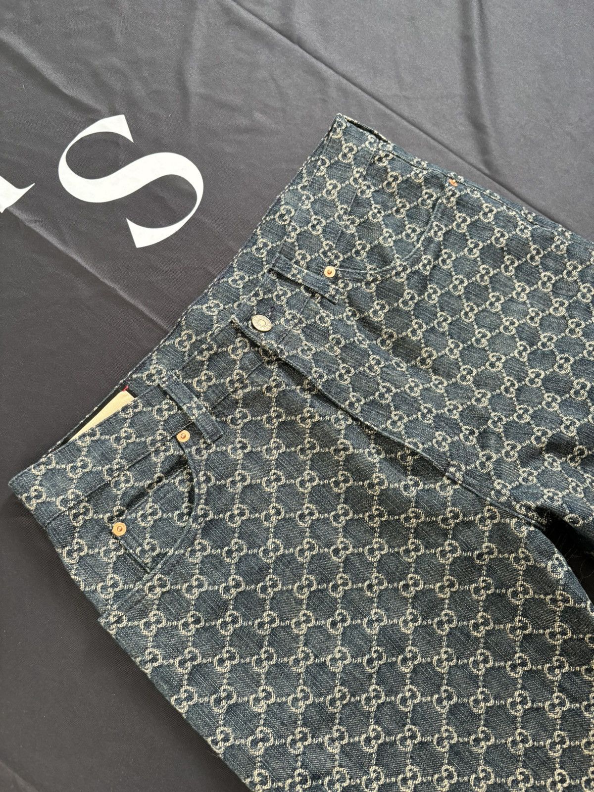 Gucci Gucci GG Jacquared Denim Jeans Size US 34 / EU 50 - 2 Thumbnail