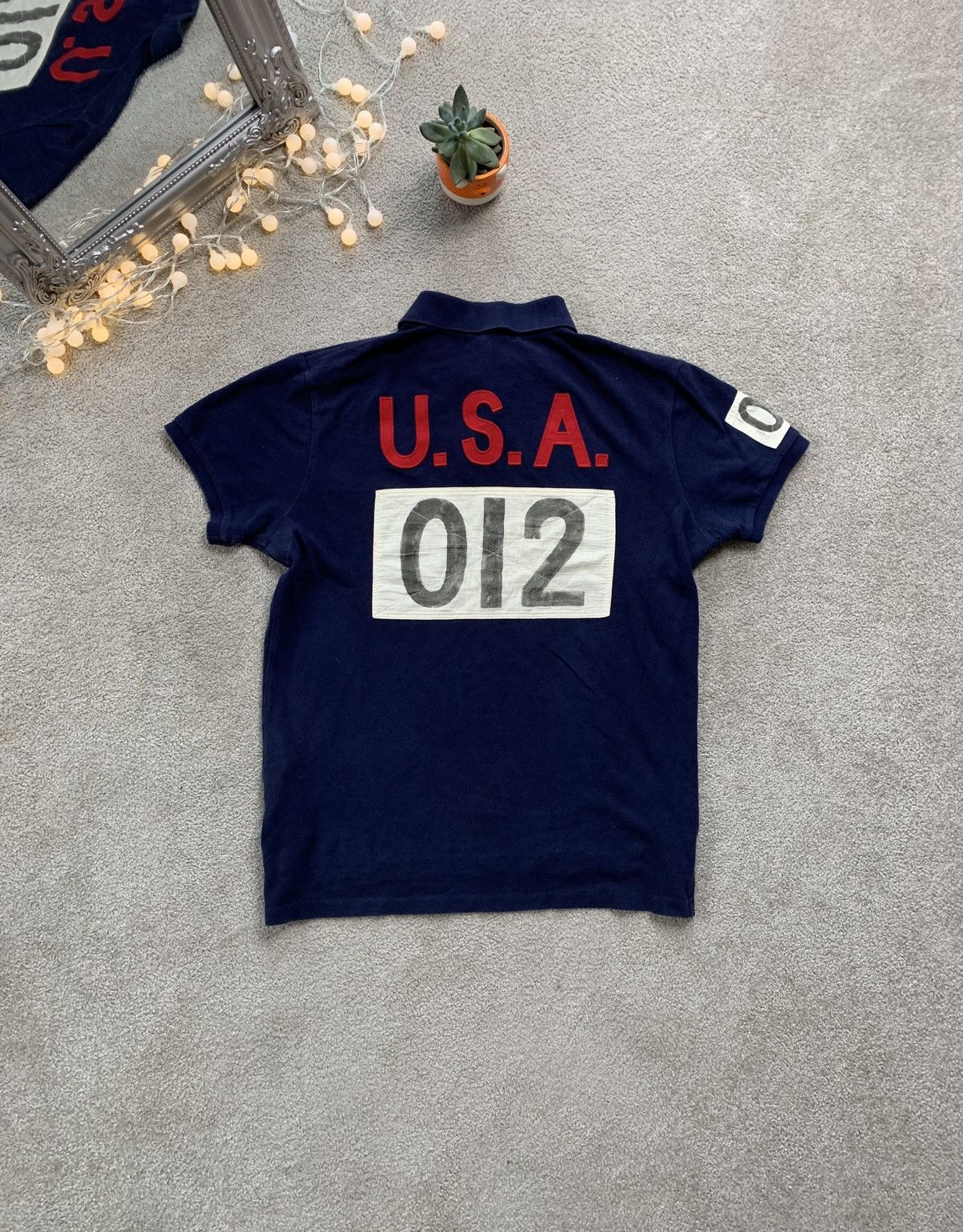 Rugby Ralph Lauren Vintage Polo Ralph Lauren Rugby USA012 Big Logo y2k Size US M / EU 48-50 / 2 - 1 Thumbnail