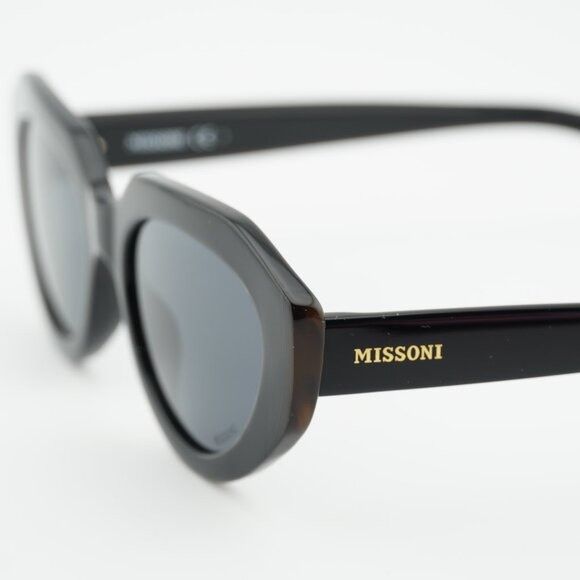 Missoni Missoni MIS 0131/S 0807 IR Sunglasses Black Cat Eye Frame Size ONE SIZE - 2 Thumbnail