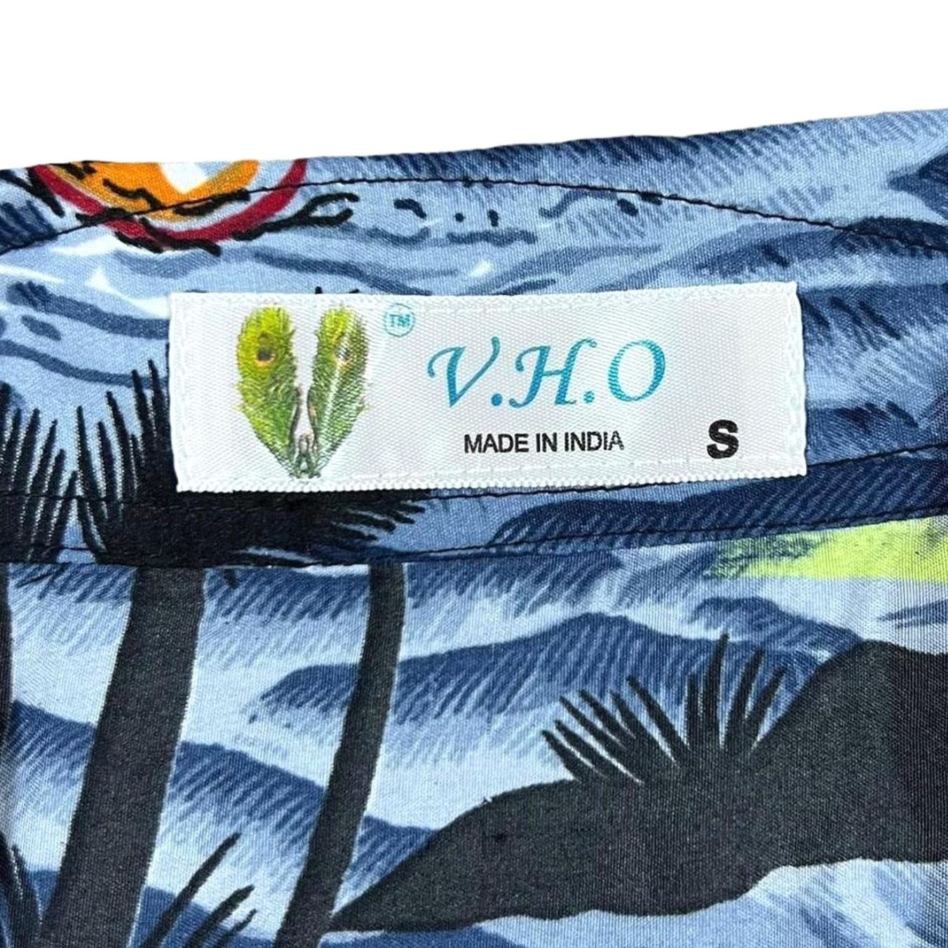 Vintage V.H.O Shirt Mens Small Polyester Floral Button-Up Hawaiian Festival Patterned Multicoloured Tas? Size US S / EU 44-46 / 1 - 4 Thumbnail