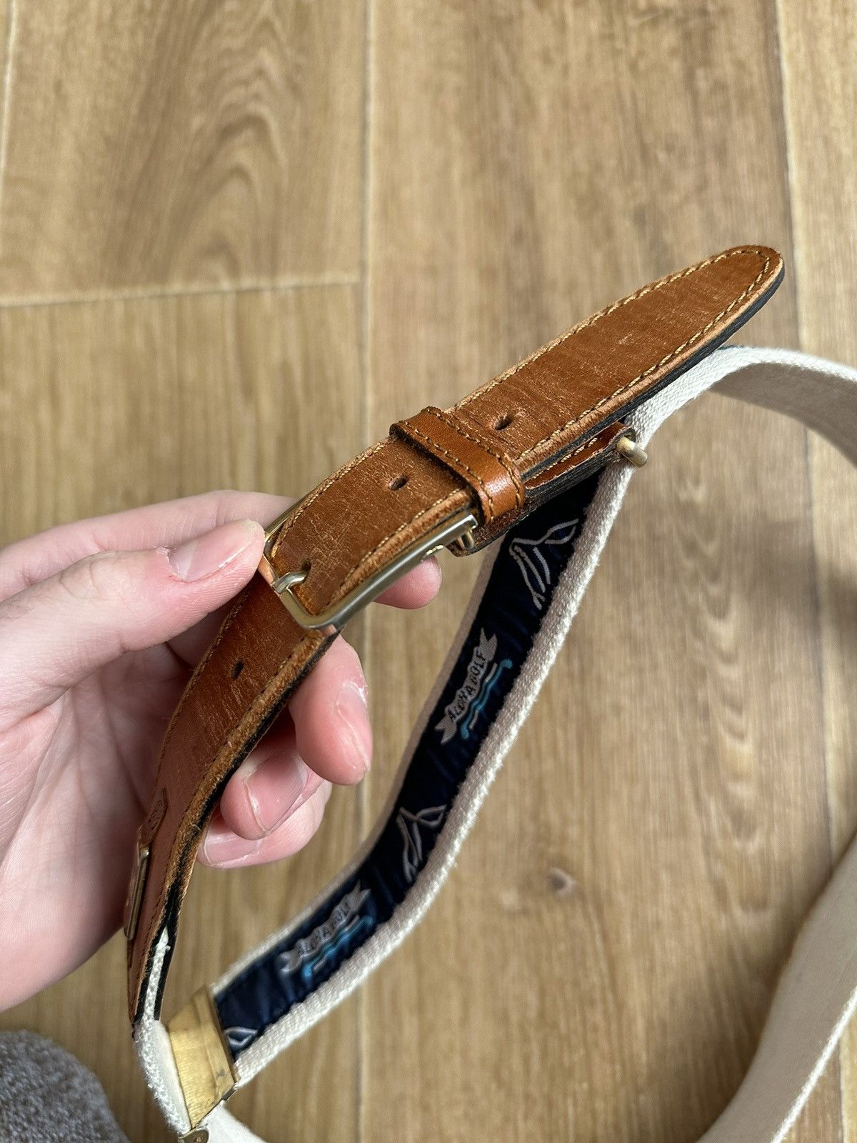 Burberry Burberry Vintage Surcingle leather belt aloha golf Size 42 - 7 Thumbnail