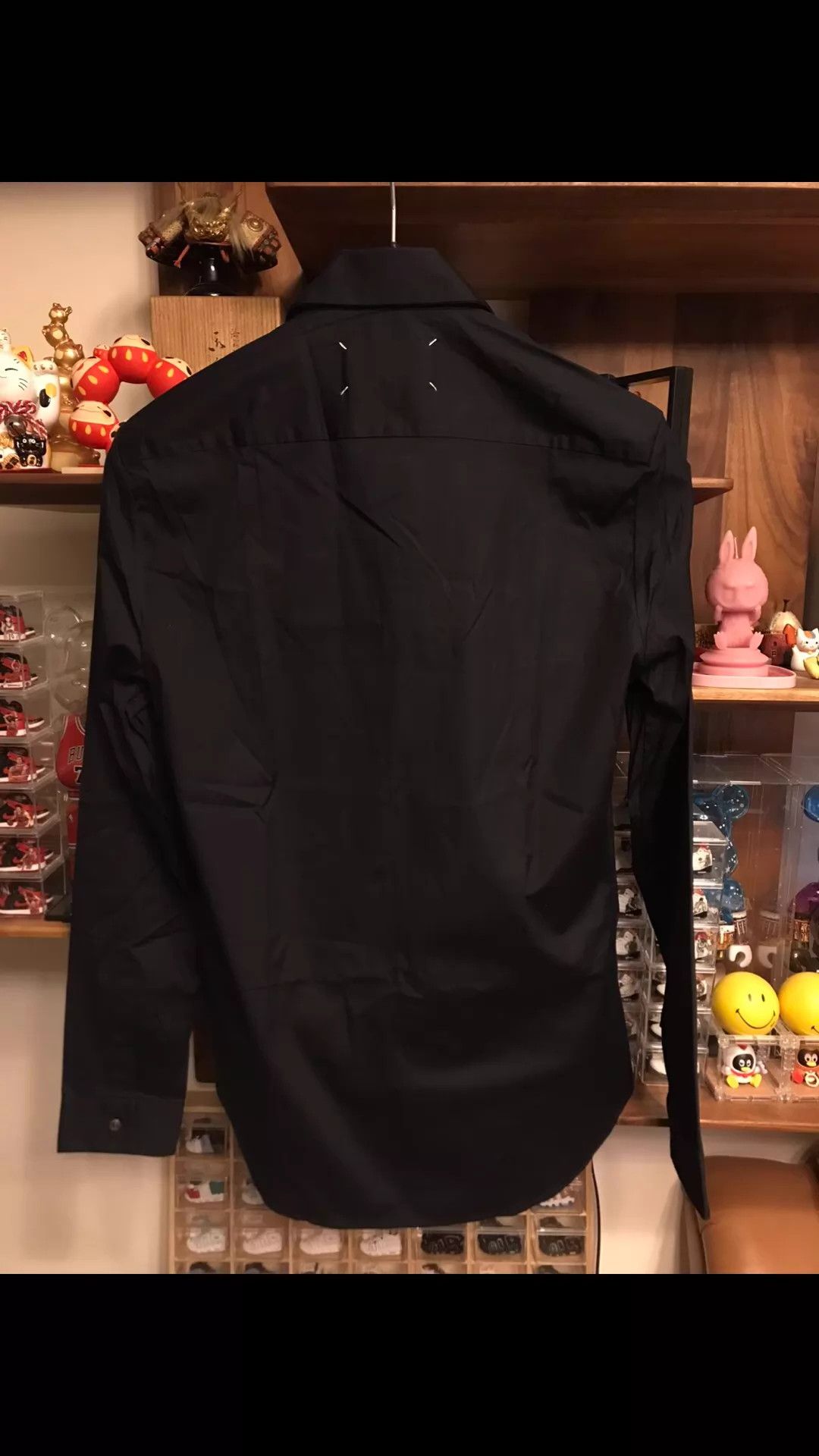 Maison Margiela Maison Margiela Black Cotton LS Shirt 38 Unisex w/ 4C Label Size US S / EU 44-46 / 1 - 2 Thumbnail