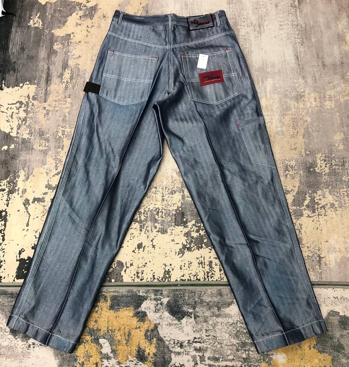 Japanese Brand P855. DELF DENIM HERRINGBONE JEANS Size US 34 / EU 50 - 1 Thumbnail