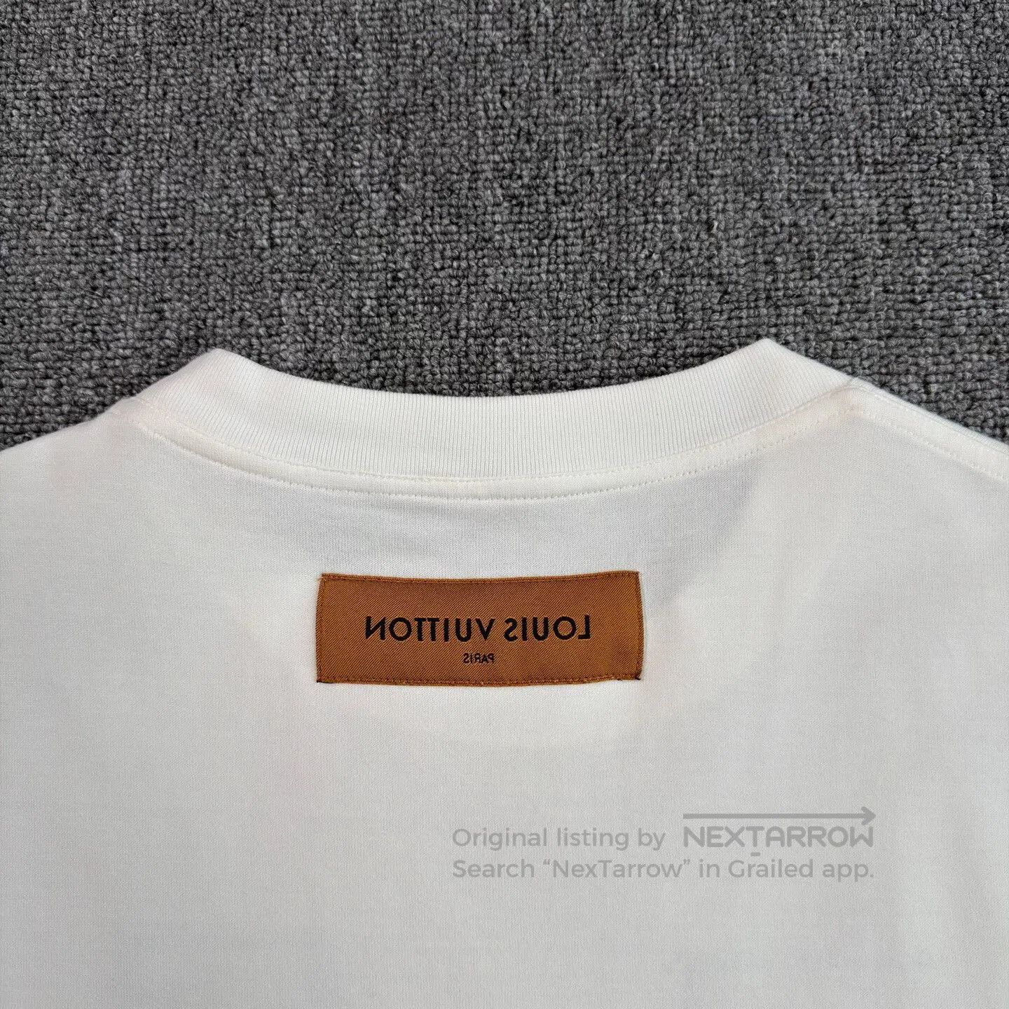 Louis Vuitton LV Linked Logo Embroidery White T-Shirt. Size US M / EU 48-50 / 2 - 7 Thumbnail