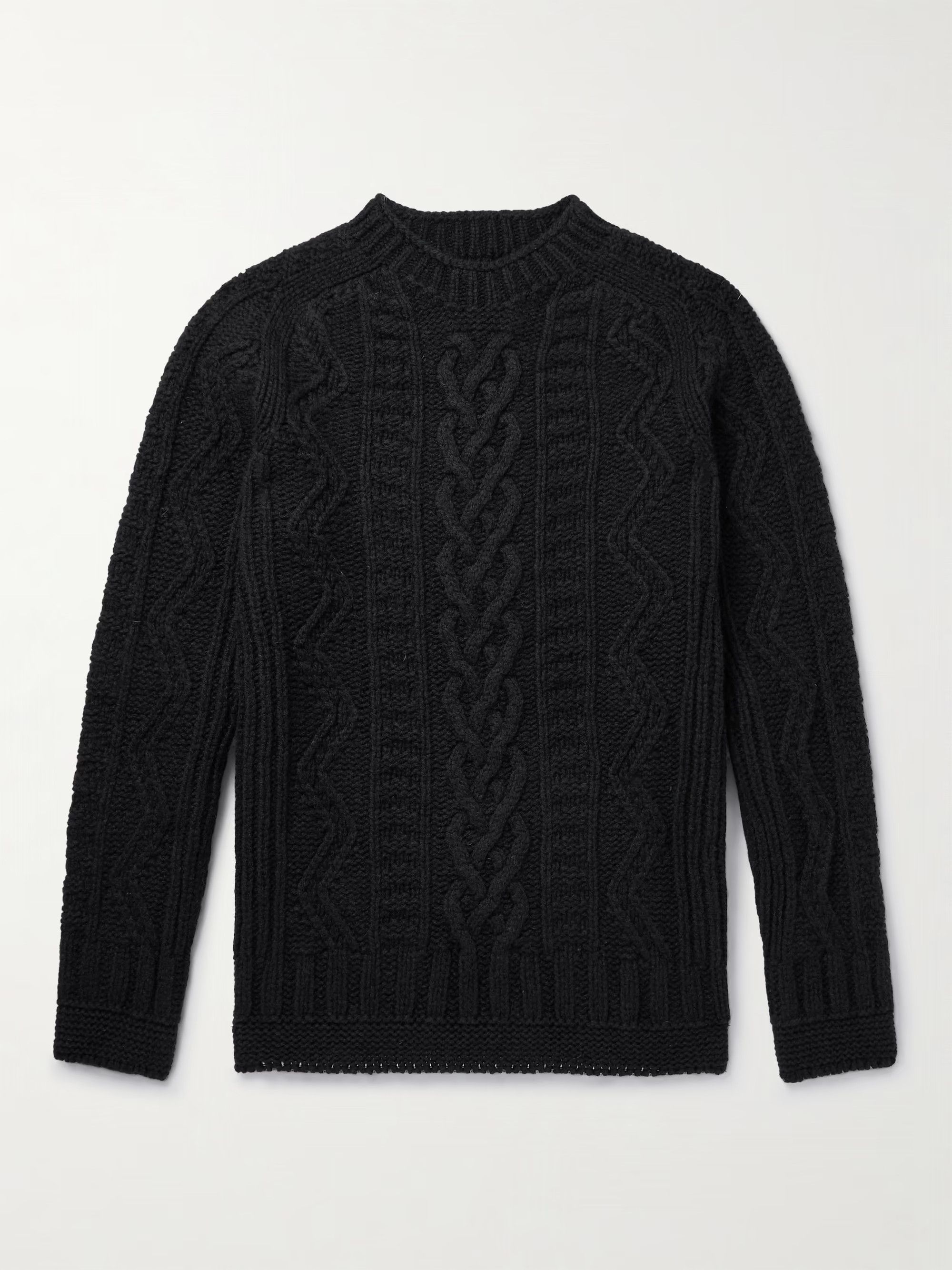 Howlin' Super Cult Slim-Fit Cable-Knit Virgin Wool Sweater Size US S / EU 44-46 / 1 - 1 Thumbnail