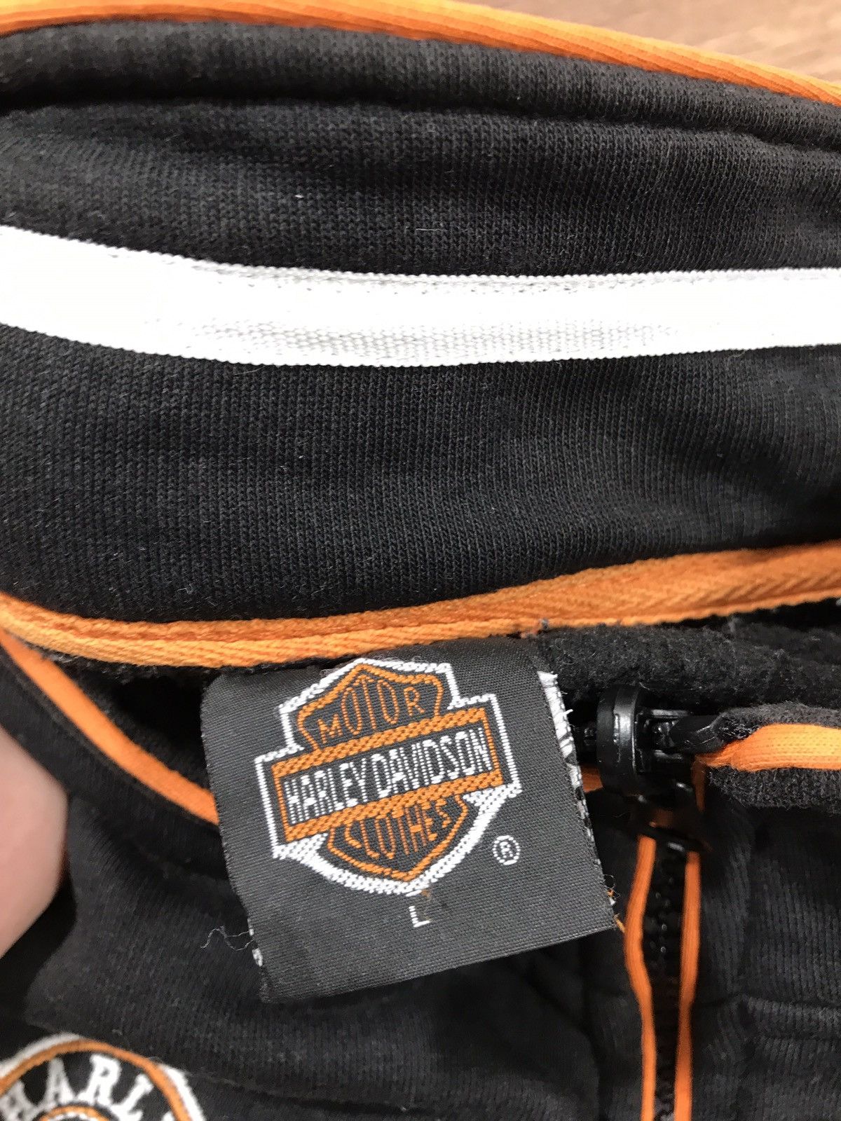 Vintage Vintage Harley Davidson Full Zip Up Hoodie Size US L / EU 52-54 / 3 - 5 Thumbnail
