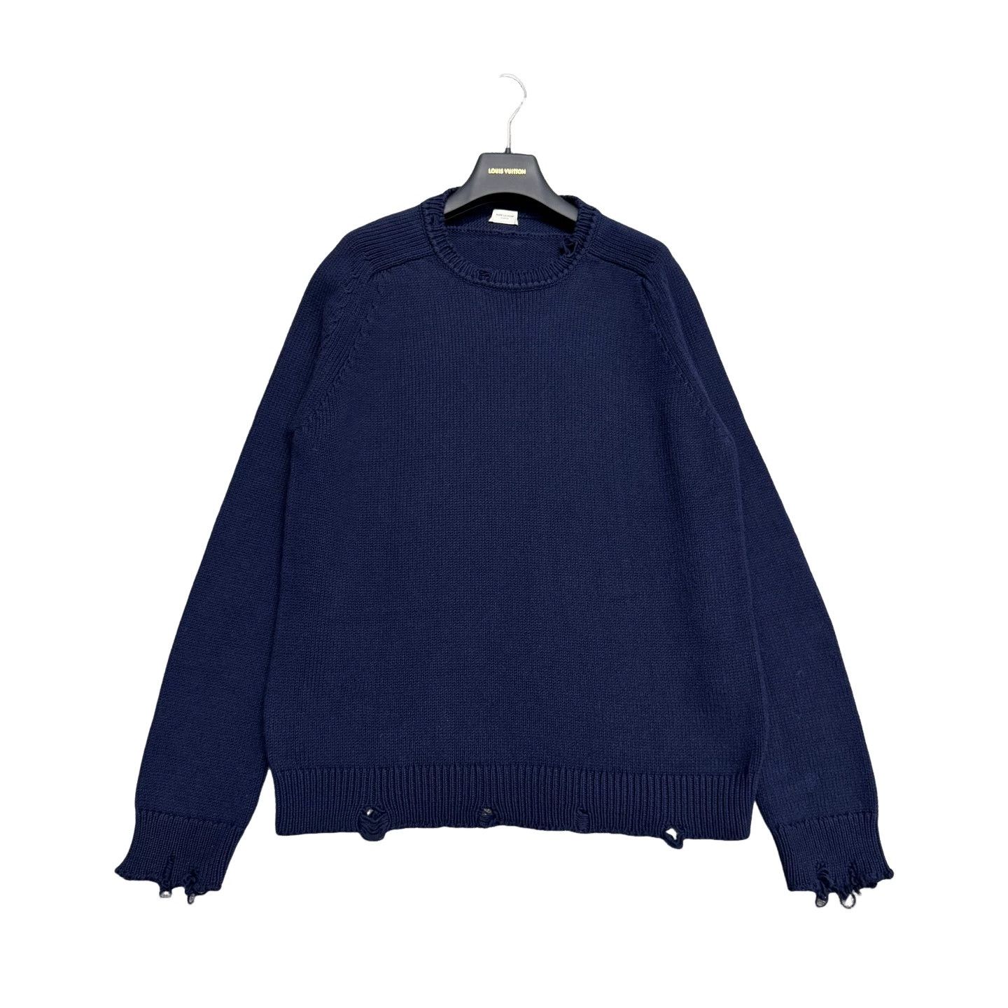 Saint Laurent Paris Saint Laurent Distressed Knit Sweater Size XXL Size US XXL / EU 58 / 5 - 1 Thumbnail