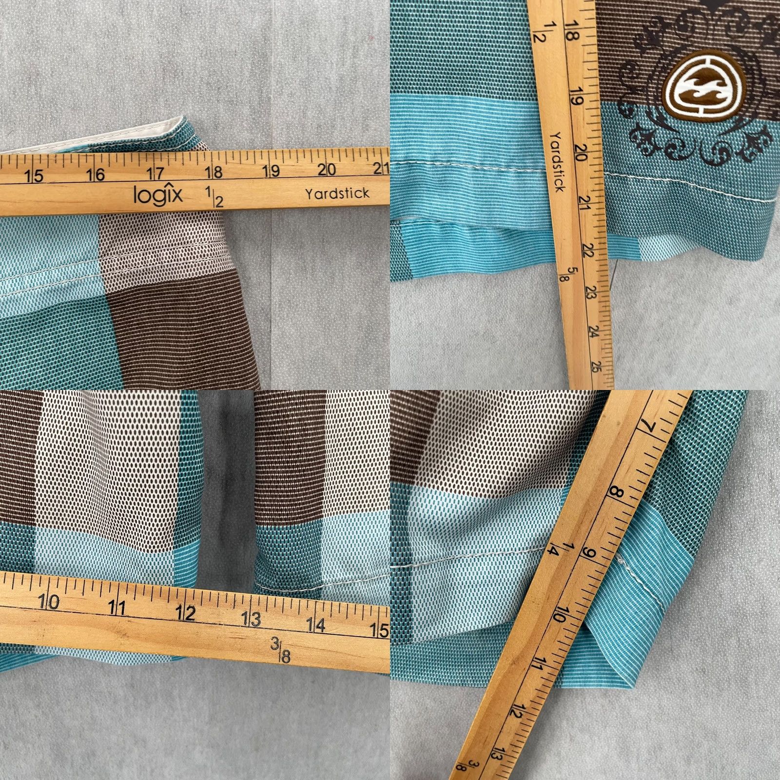 Billabong VINTAGE Billabong Board Shorts Adult 36 Blue Plaid Embroidered Surfing Mens Y2K Size US 36 / EU 52 - 8 Thumbnail