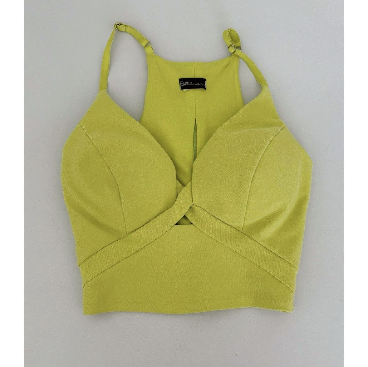 Pistola Pistis Collection Lime Green Top Shirt Bustier Blouse Size S Size S / US 4 / IT 40 - 1 Thumbnail