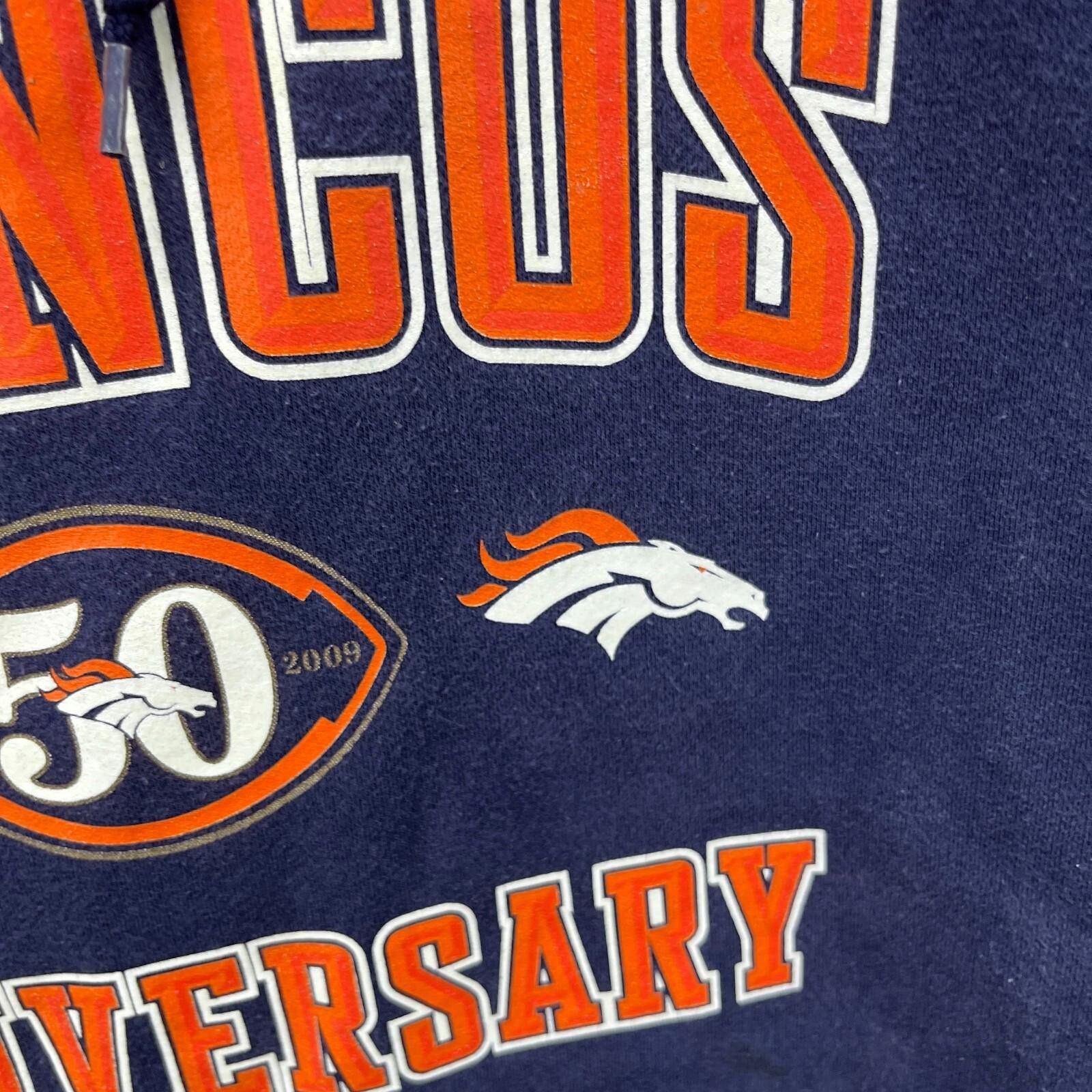 Reebok Vintage Denver Broncos Reebok Hoodie 2XL Size ONE SIZE - 3 Thumbnail