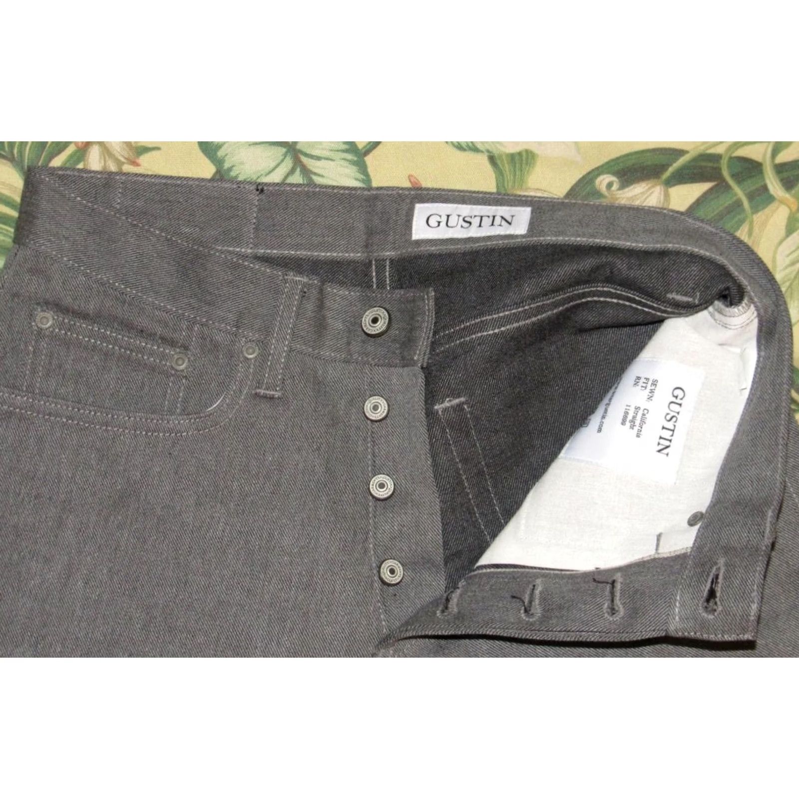 Gustin GUSTIN #152 Okayama Grey Shadow Japanese Selvedge Jeans 32 x 31 Size US 32 / EU 48 - 5 Thumbnail