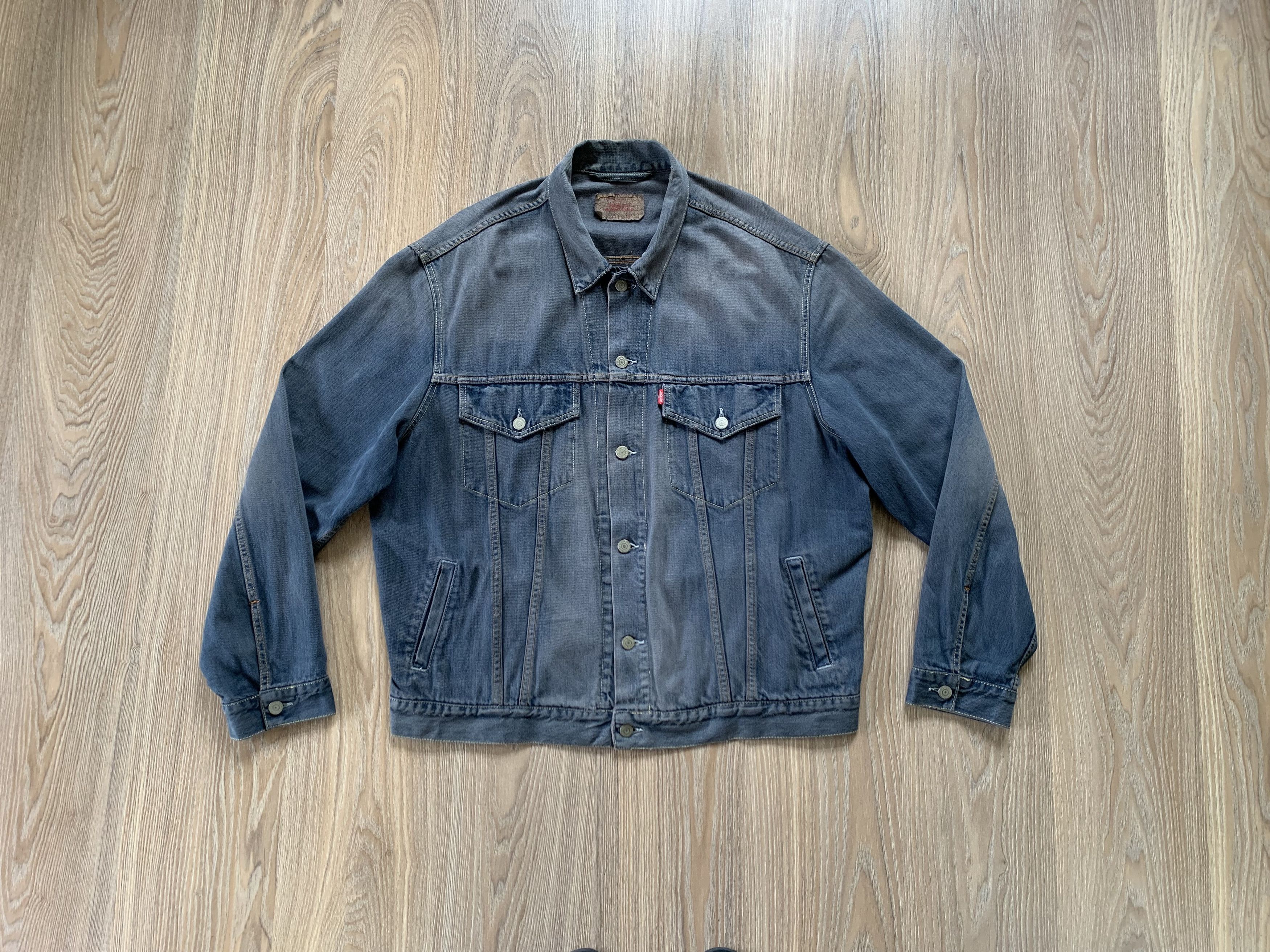 image of American Classics x Levis Vintage Clothing Vintage Levi’S Denim Jacket in Grey, Men's (Size 2XL)