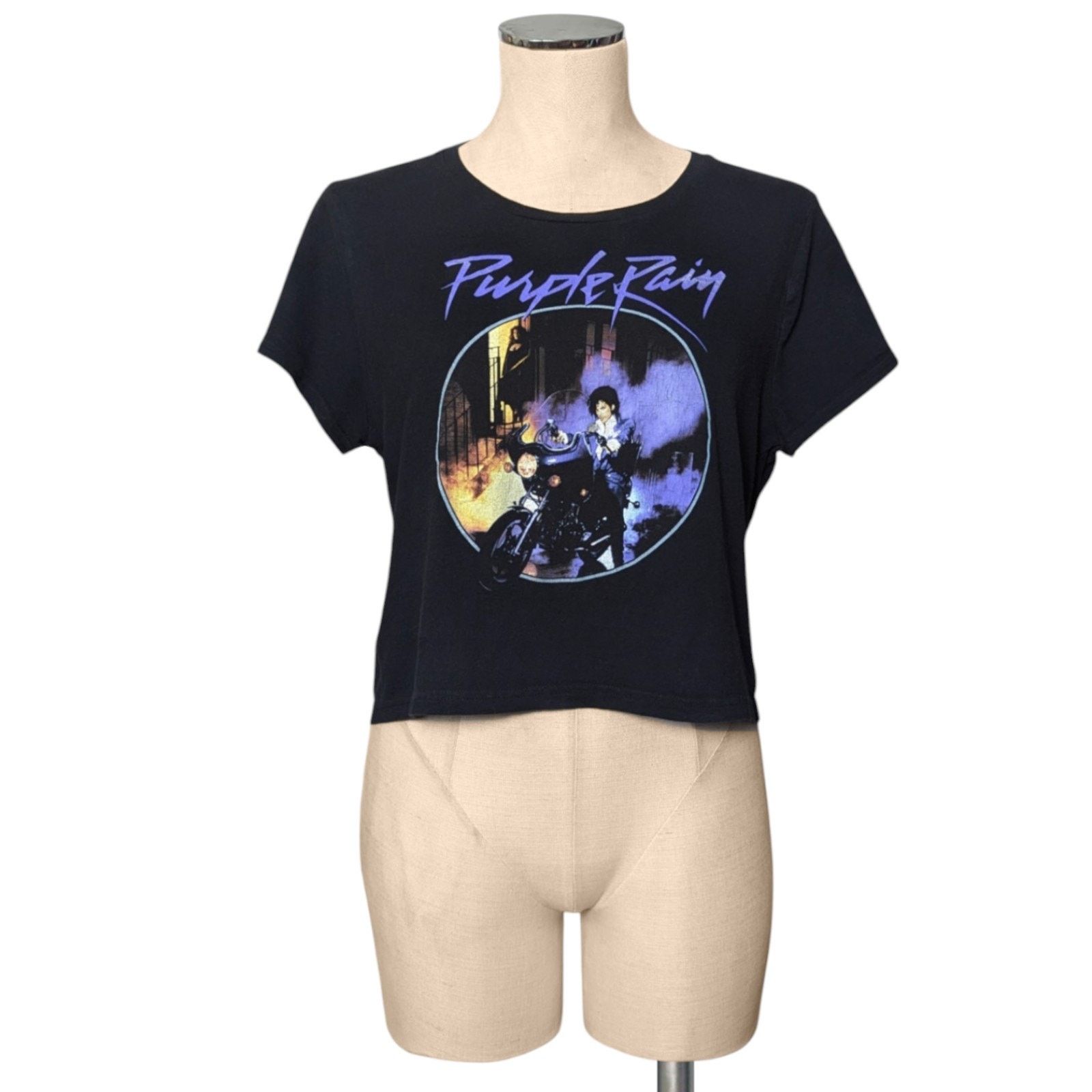 Prince PRINCE Black Graphic Print Purple Rain T-Shirt Shirt S M Size S / US 4 / IT 40 - 1 Preview