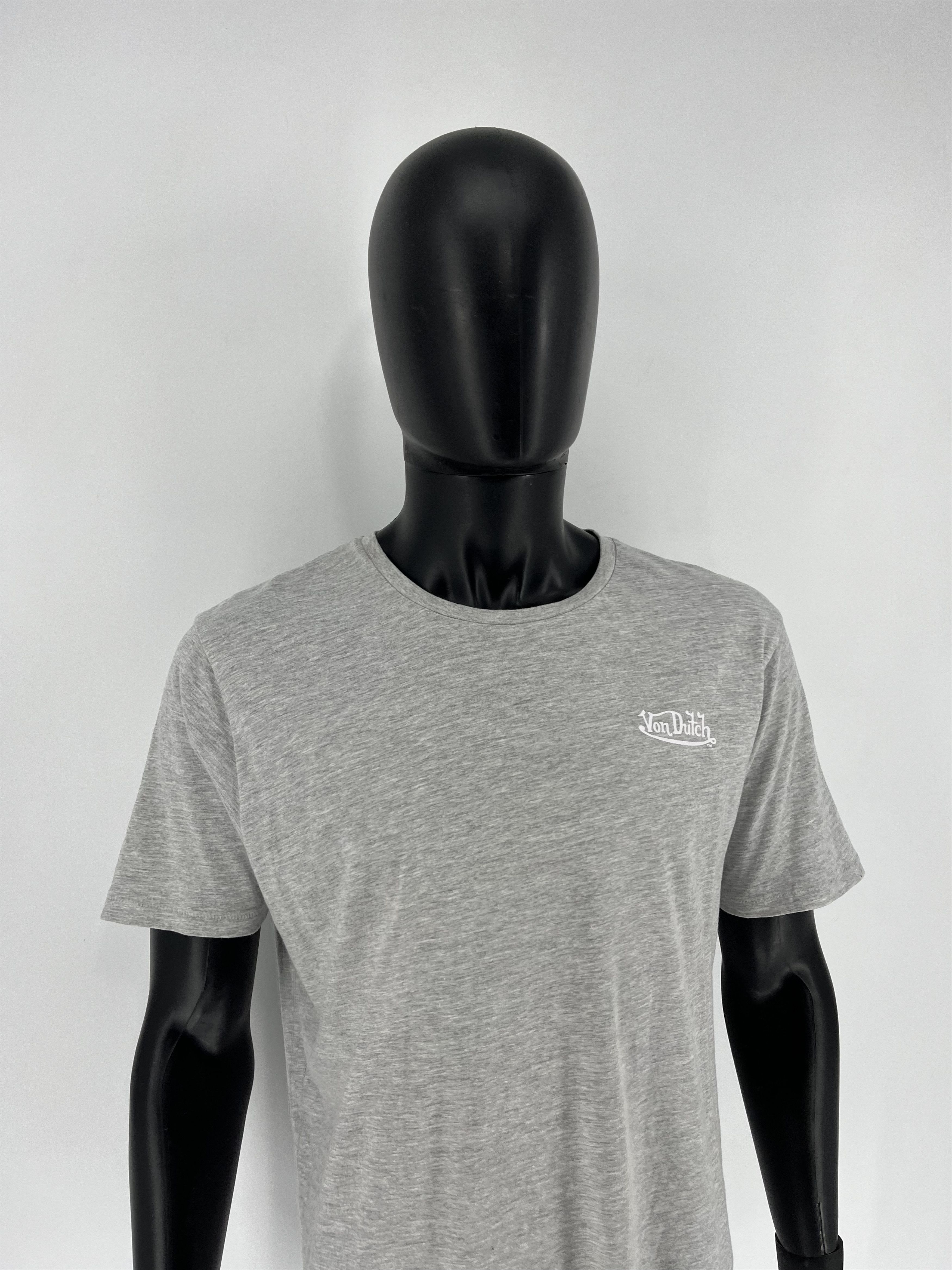 Vintage × Von Dutch Vintage Von Dutch Y2K Mini Logo Grey T-Shirt Size US XL / EU 56 / 4 - 4 Thumbnail