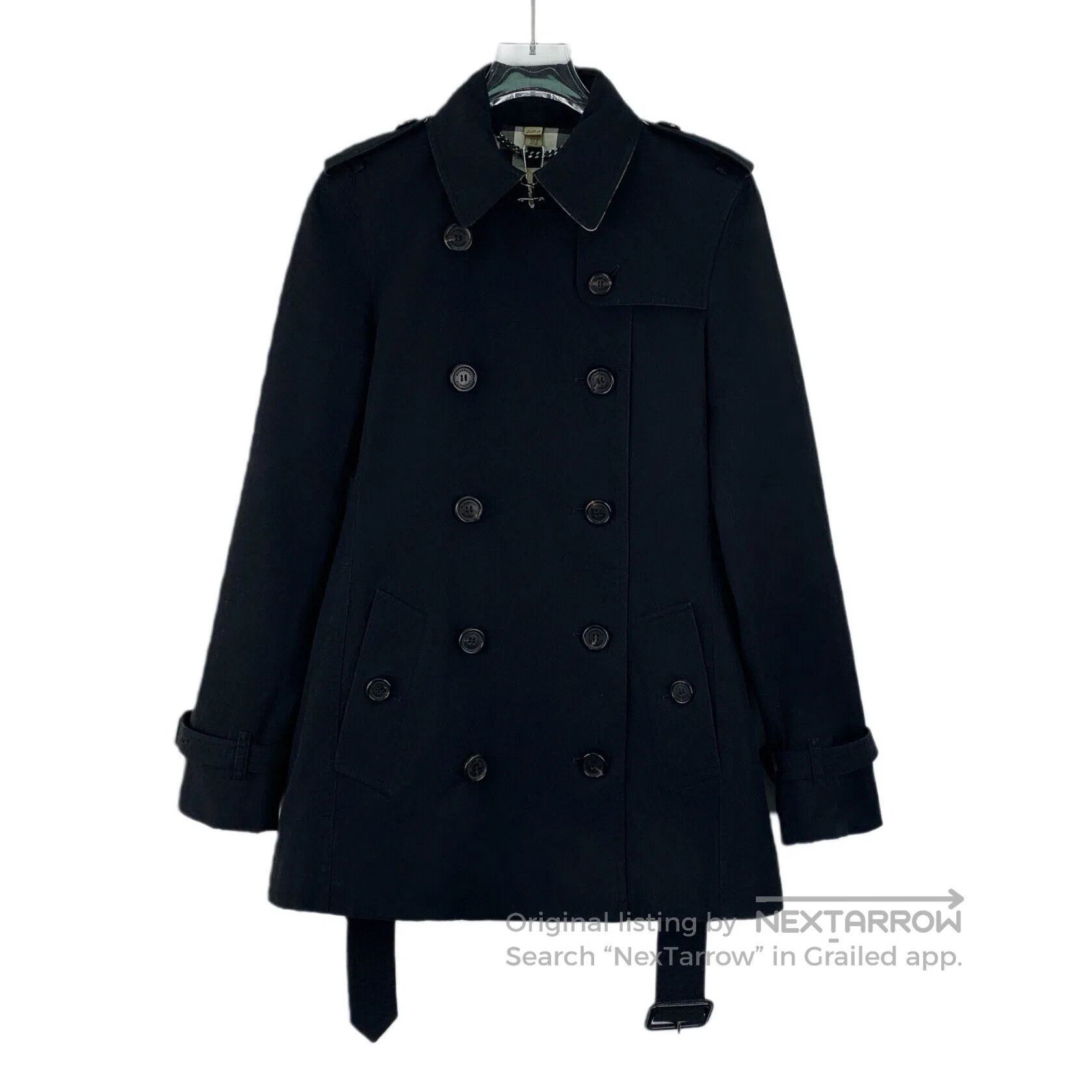 Burberry Burberry Black Cotton Collar Double-breasted Long Sleeve B Size XS / US 0-2 / IT 36-38 - 1 Thumbnail