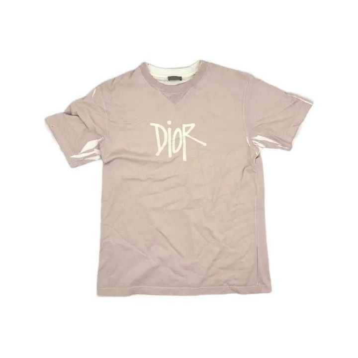 Dior Dior Dior Pink Oversized Logo T-Shirt for Men 0079-2507 Size US L / EU 52-54 / 3 - 1 Thumbnail