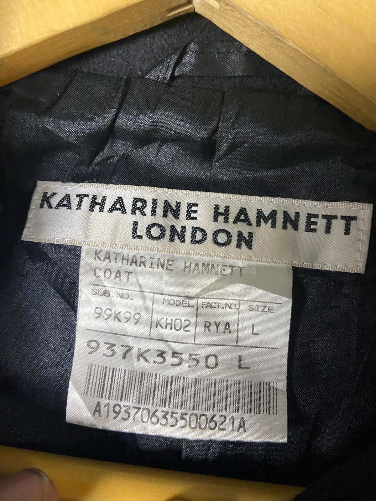 Japanese Brand × Katharine Hamnett London × Vintage Katherine Hamnett London Cotton Polyester Long Coat (130) Size US L / EU 52-54 / 3 - 10 Thumbnail