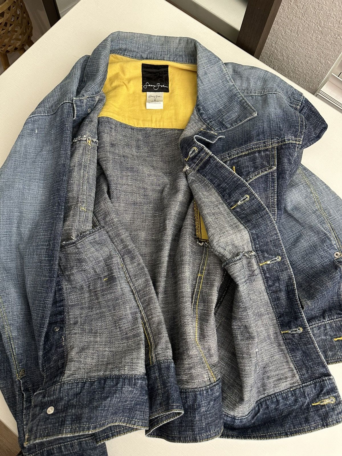 Sean John × Vintage Vintage 90s Y2K Sean Jean Denim Jacket Size US M / EU 48-50 / 2 - 9 Thumbnail