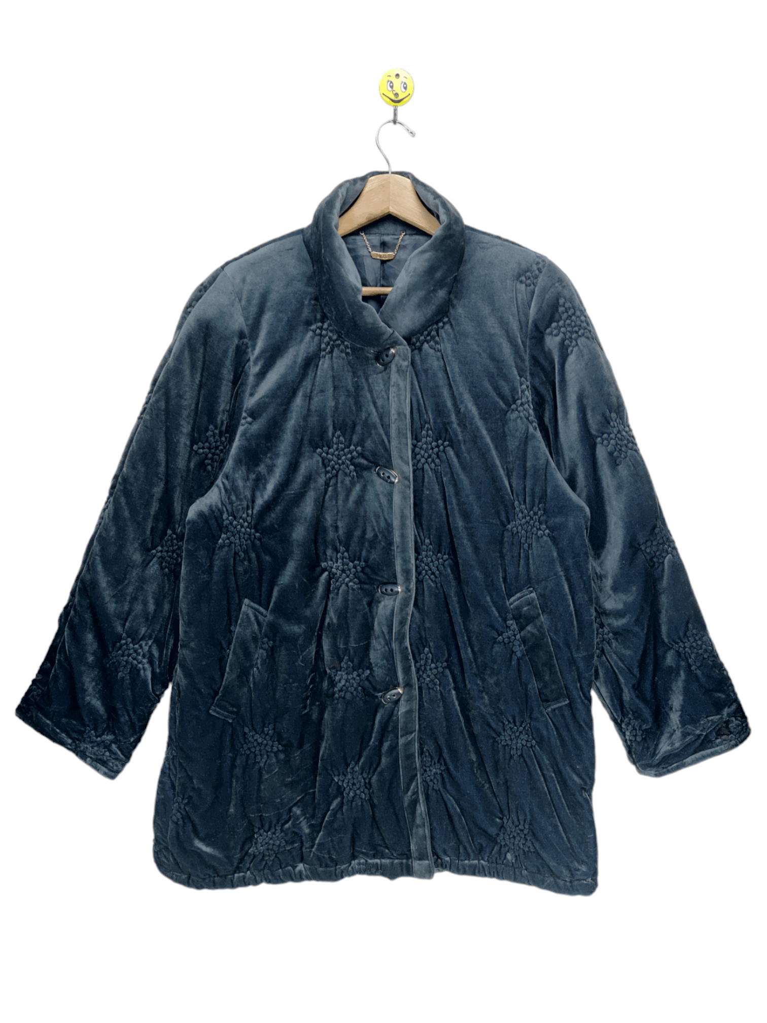 Japanese Brand Vintage Velvet Coat Jacket by Libre Size M / US 6-8 / IT 42-44 - 1 Thumbnail