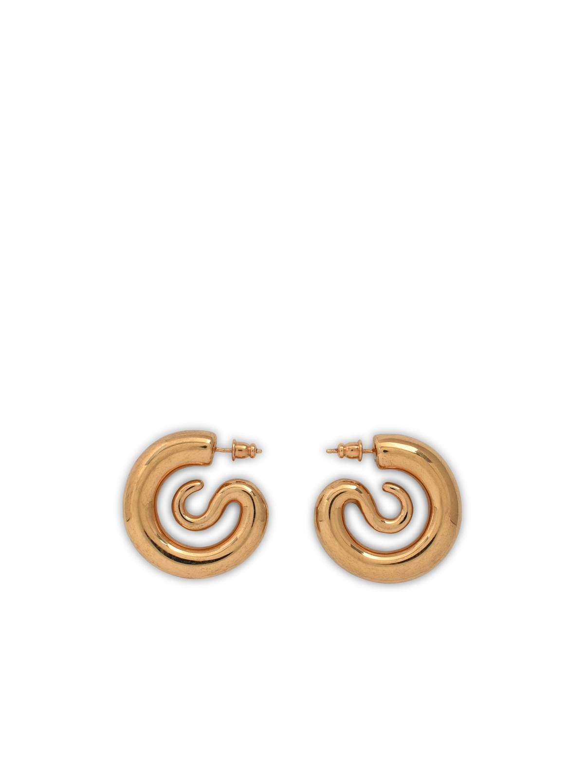 PANCONESI PANCONESI Gold 'Serpent Hoops Small' Earrings Size ONE SIZE - 1 Thumbnail