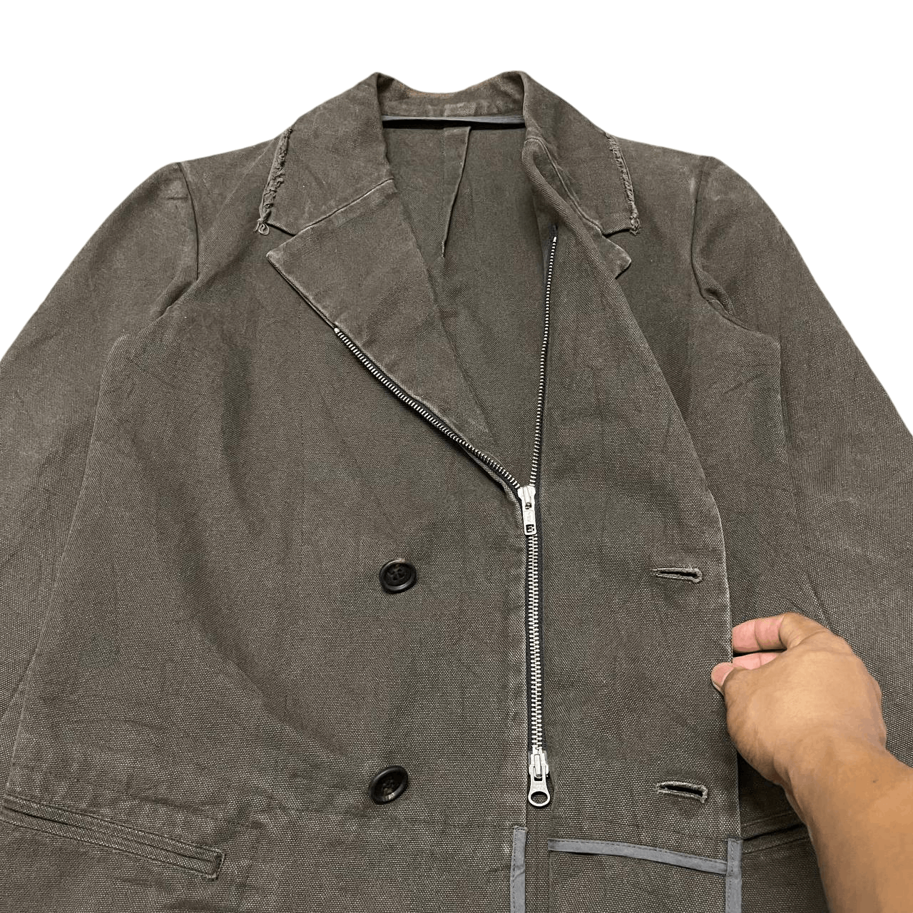 Yohji Yamamoto Y's Yohji Yamamoto Canvas Chore Jacket Size US S / EU 44-46 / 1 - 6 Thumbnail