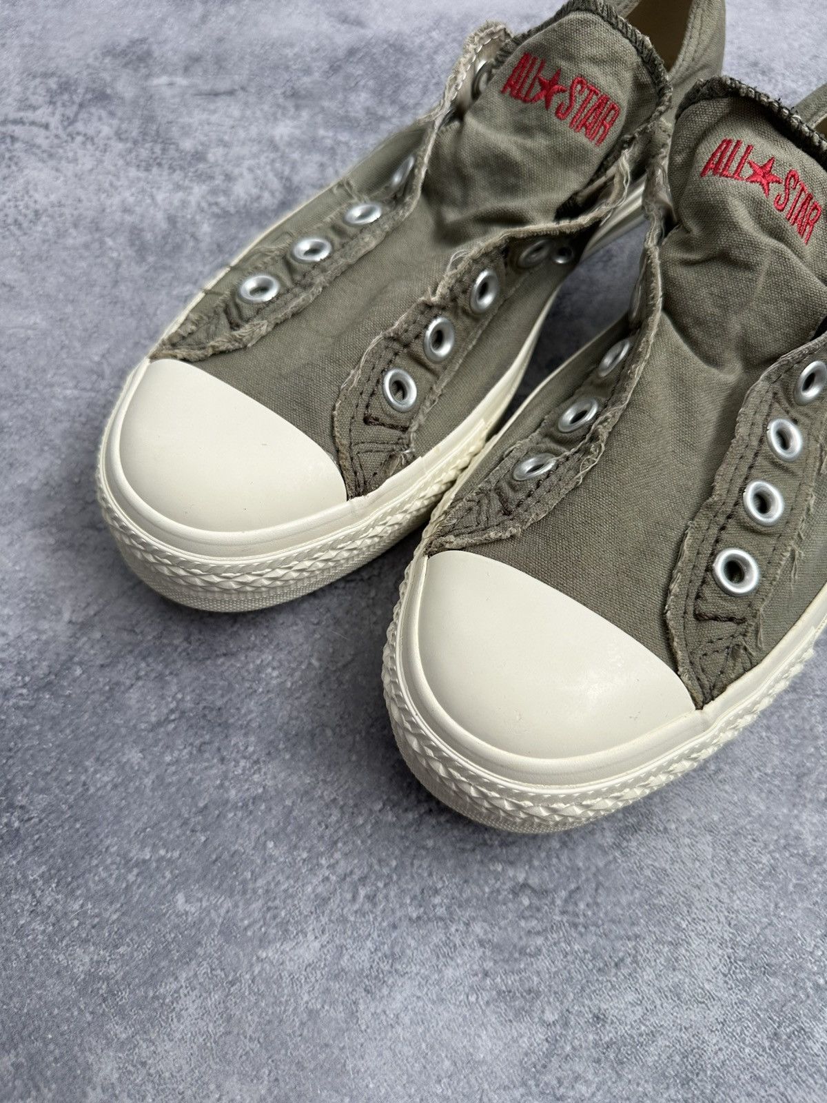 Converse × John Varvatos 🚨Rare Converse John Varvatos Low Top Sneakers Green Shoes Size US 7 / EU 40 - 7 Thumbnail